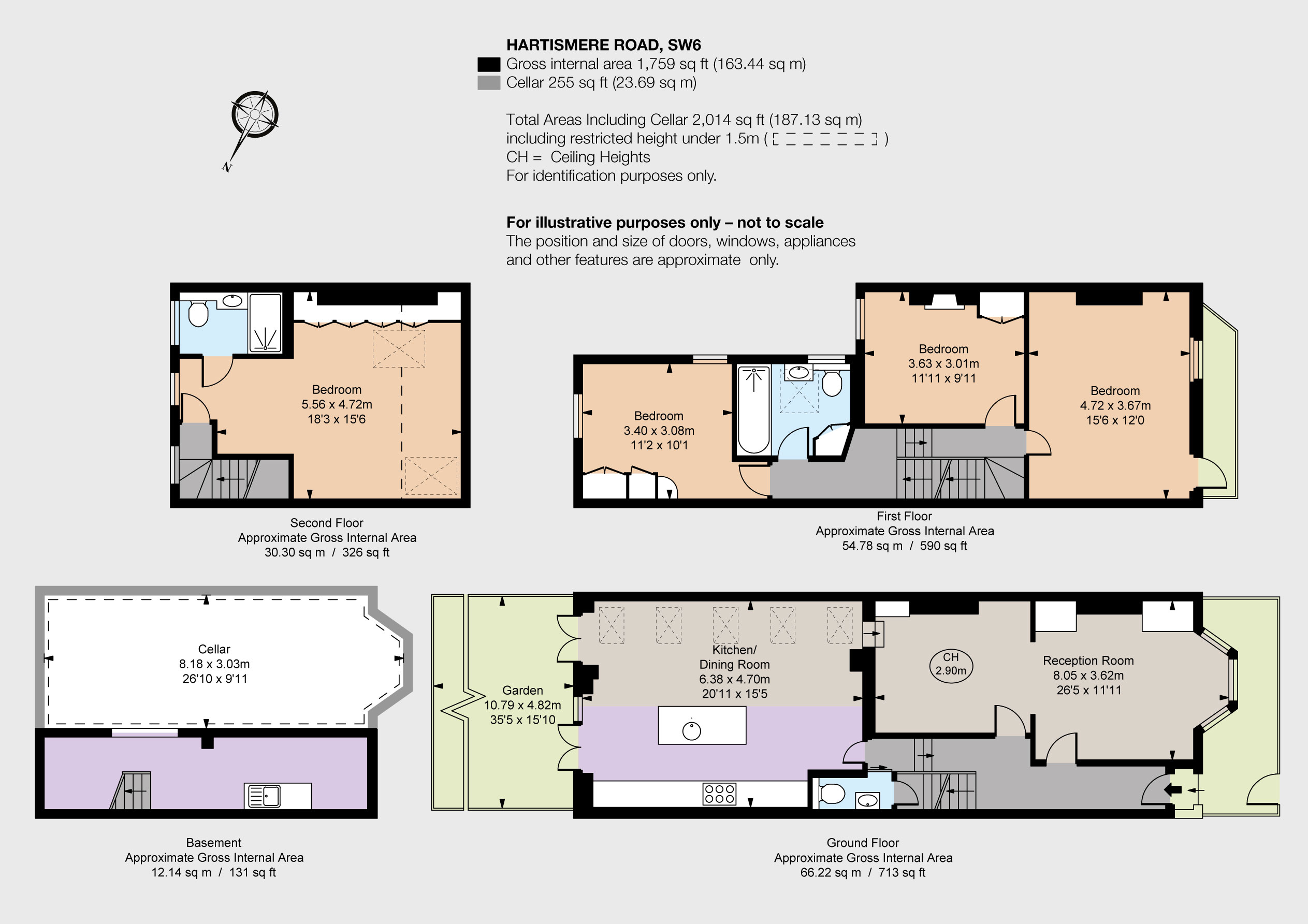 4 Bedrooms  to rent in Hartismere Road, London SW6