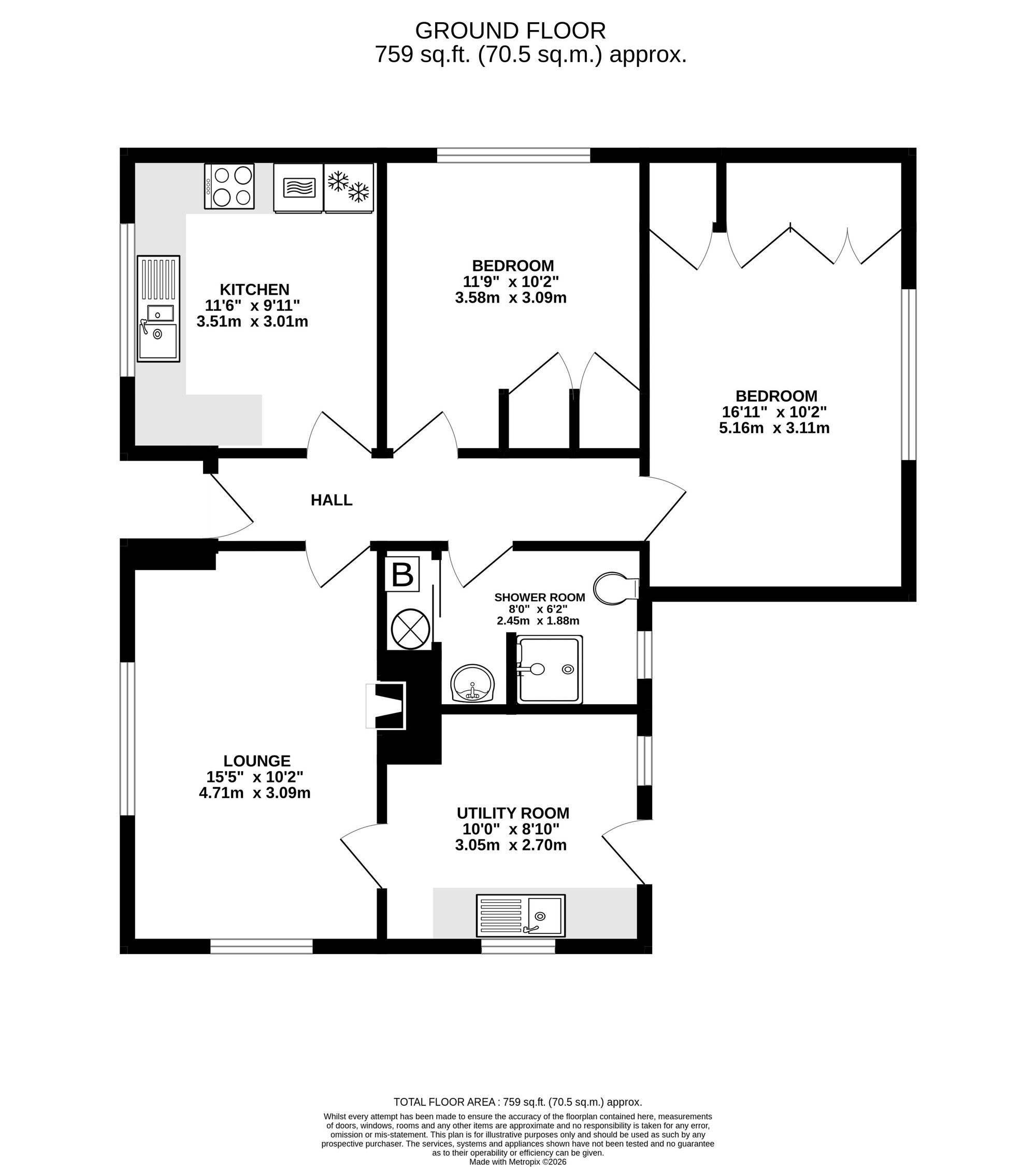 47 Truro Lane, Penryn floorplan