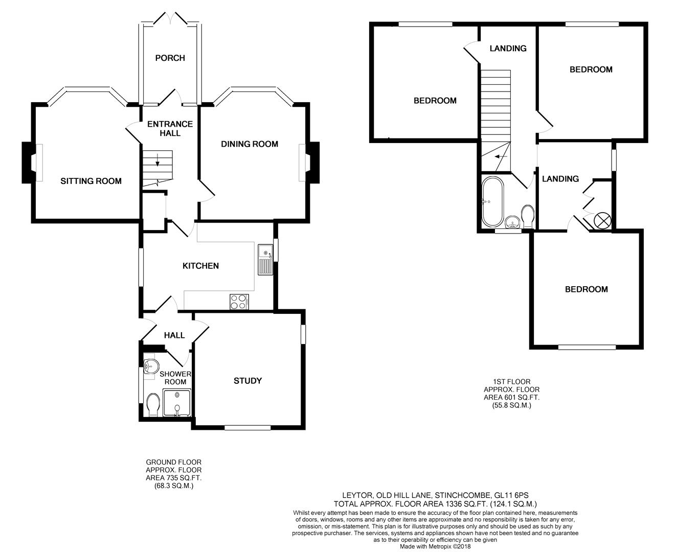 Leytor, Taits Hill, Stinchcombe floorplan