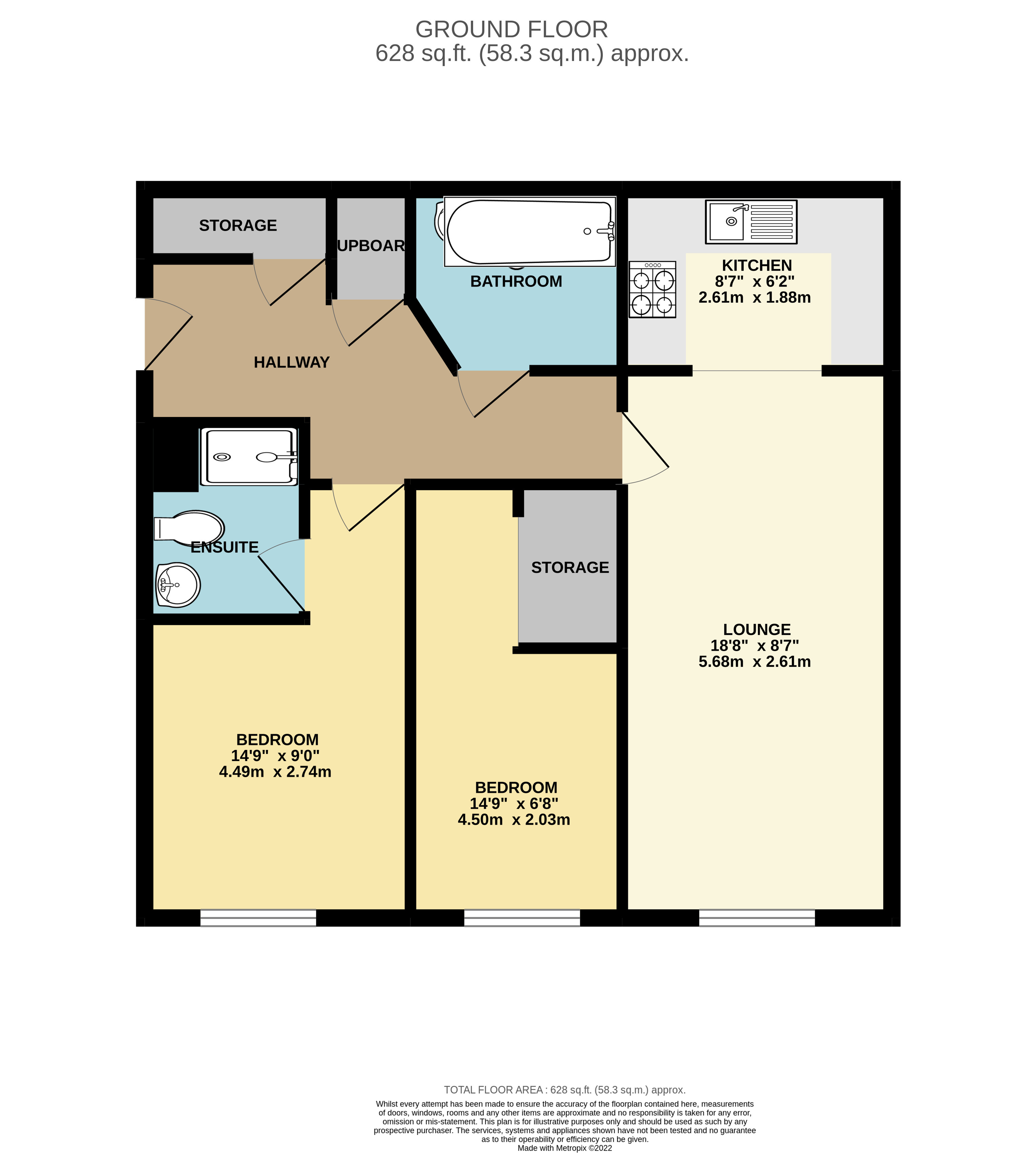Clarendon Gardens, Bromley Cross, Bolton BL7, 2 bedroom flat for sale
