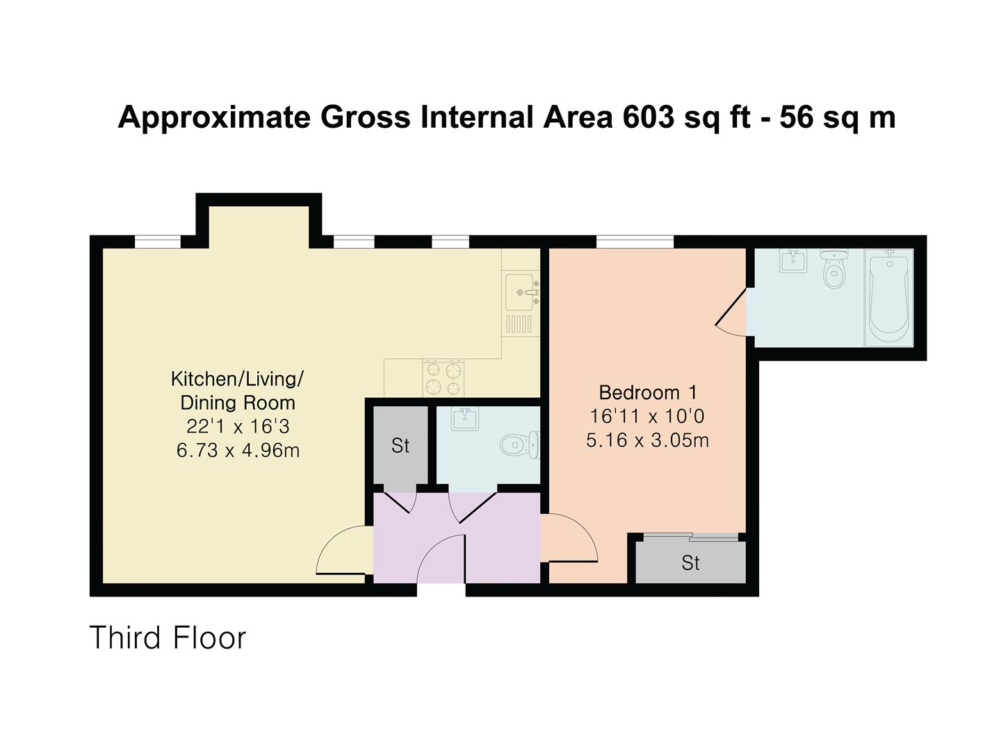 113 Elder Court, Mead Lane, Hertford floorplan