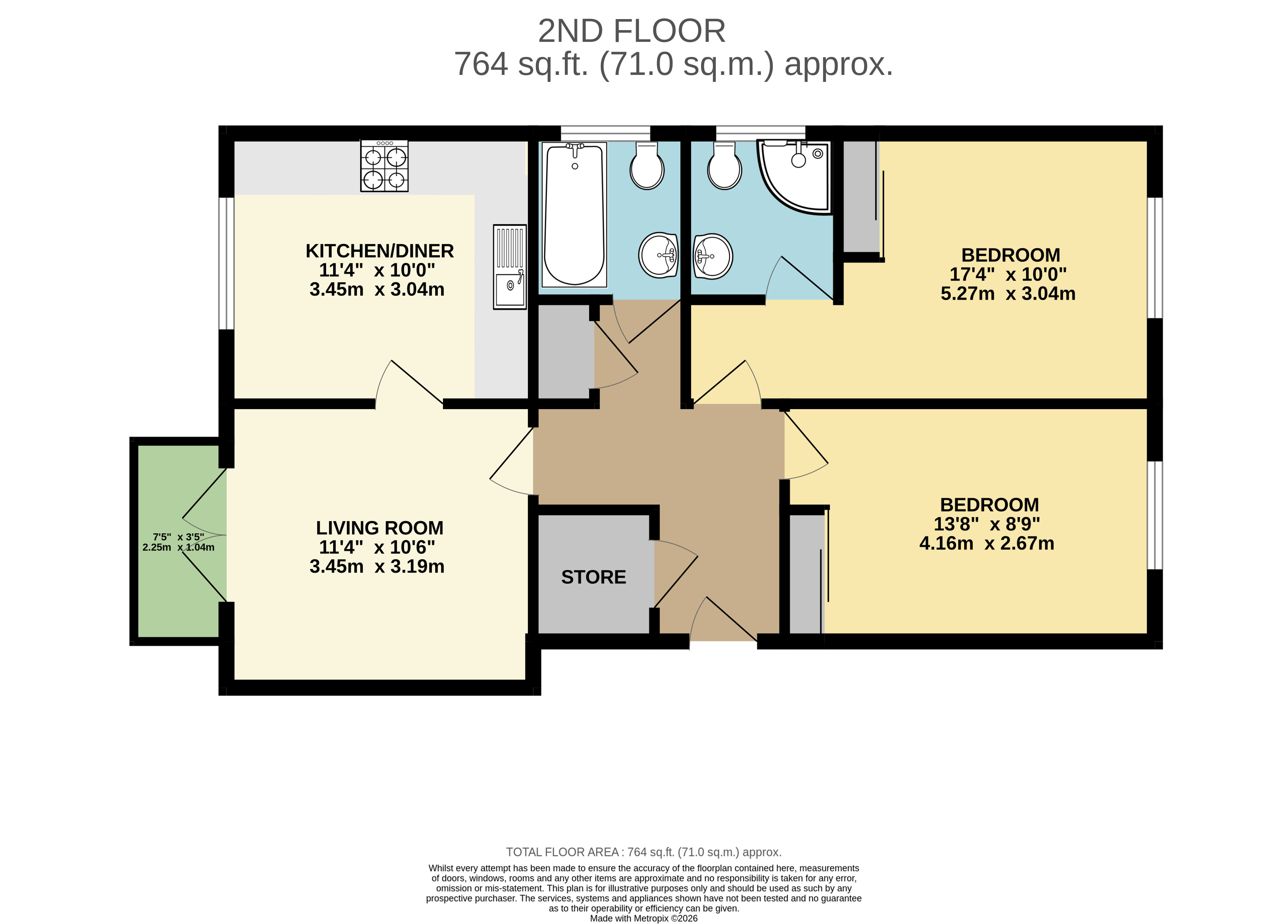 37, Gyosei Gardens, Willen Park floorplan
