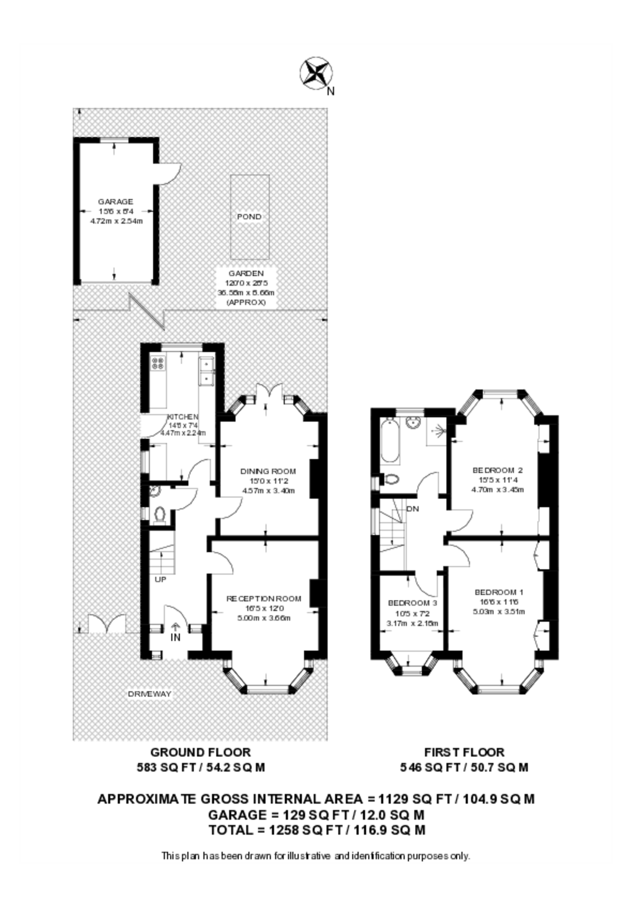 Manor Drive North, New Malden floorplan