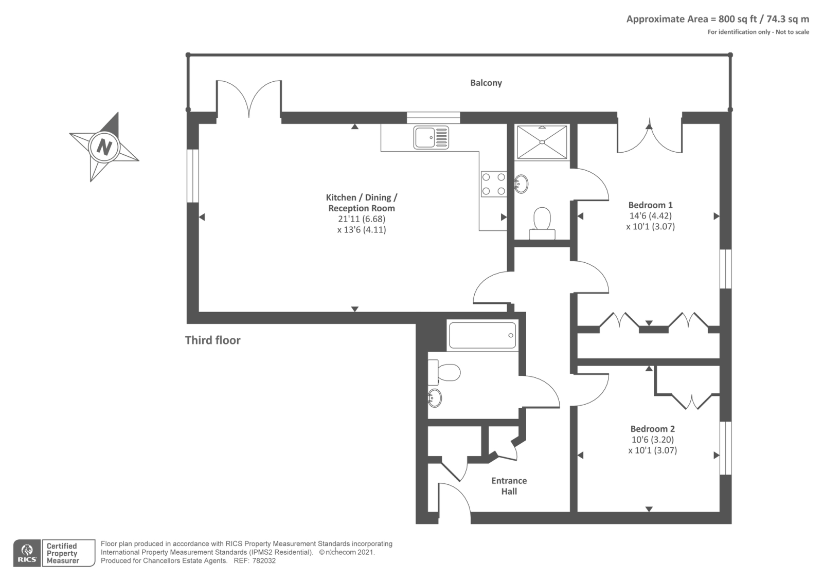 45, Gordon Woodward Way, Oxford floorplan