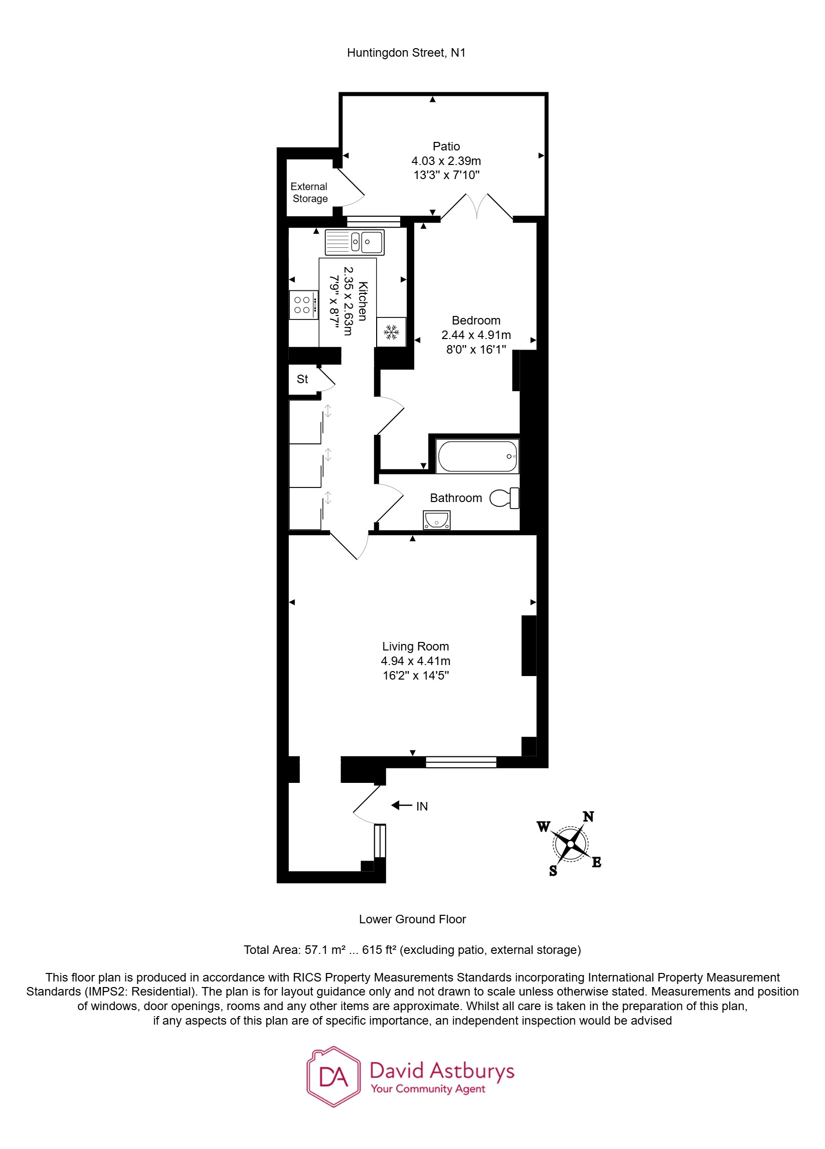 58A, Huntingdon Street, Islington floorplan