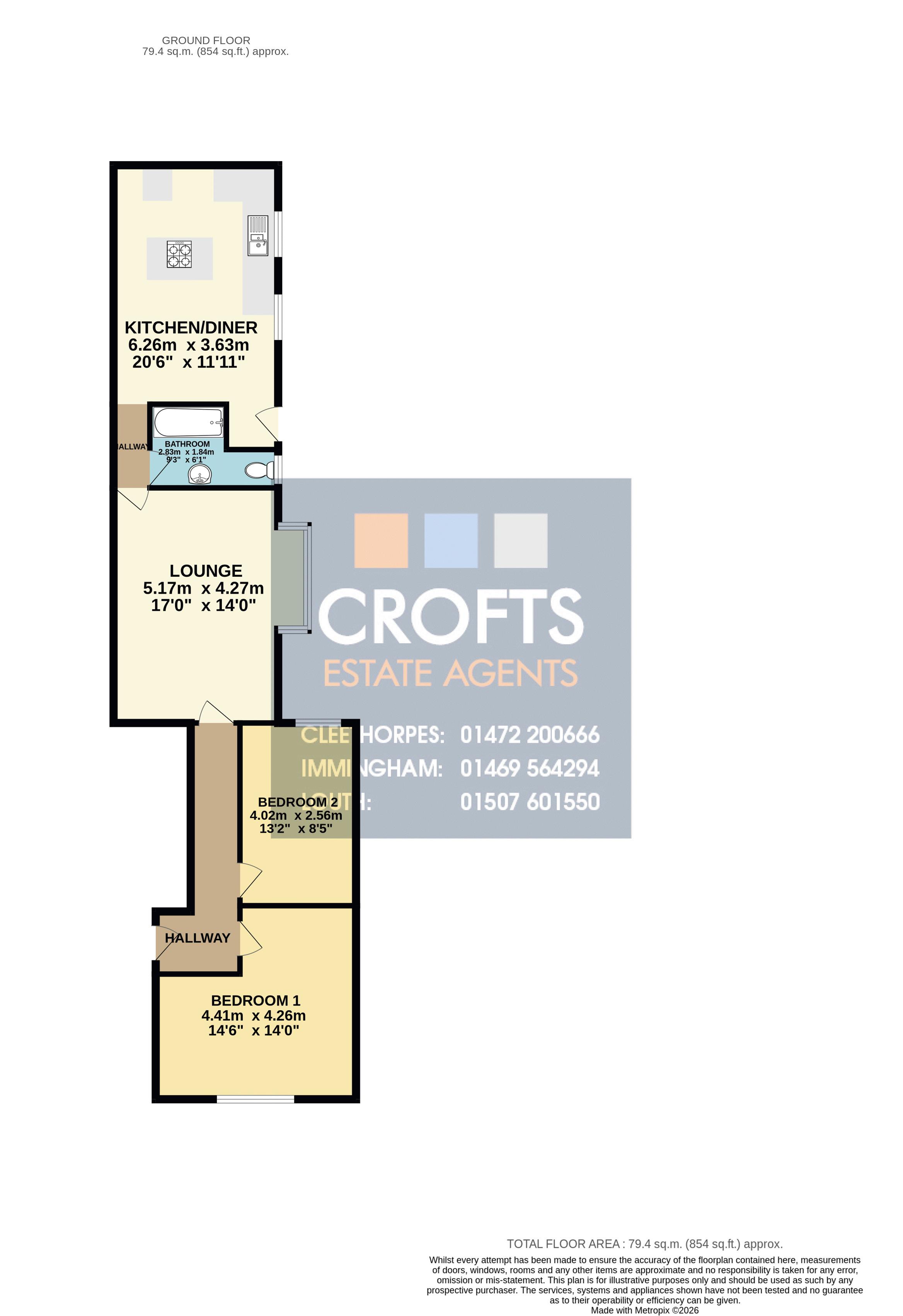 6B, Grimsby Road, Cleethorpes floorplan