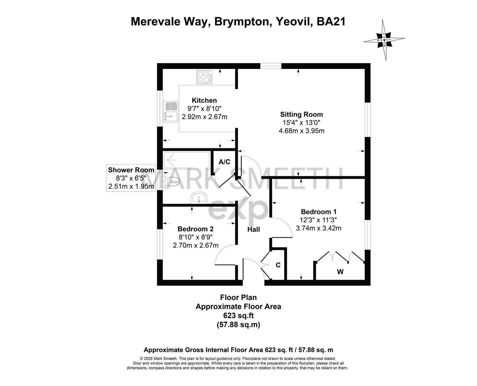 78, Merevale Way, Yeovil floorplan