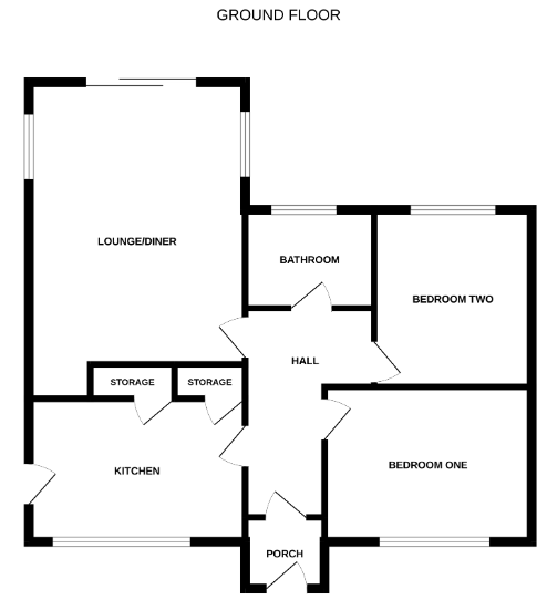 Kimberleigh, Back Lane, Great Oakley floorplan