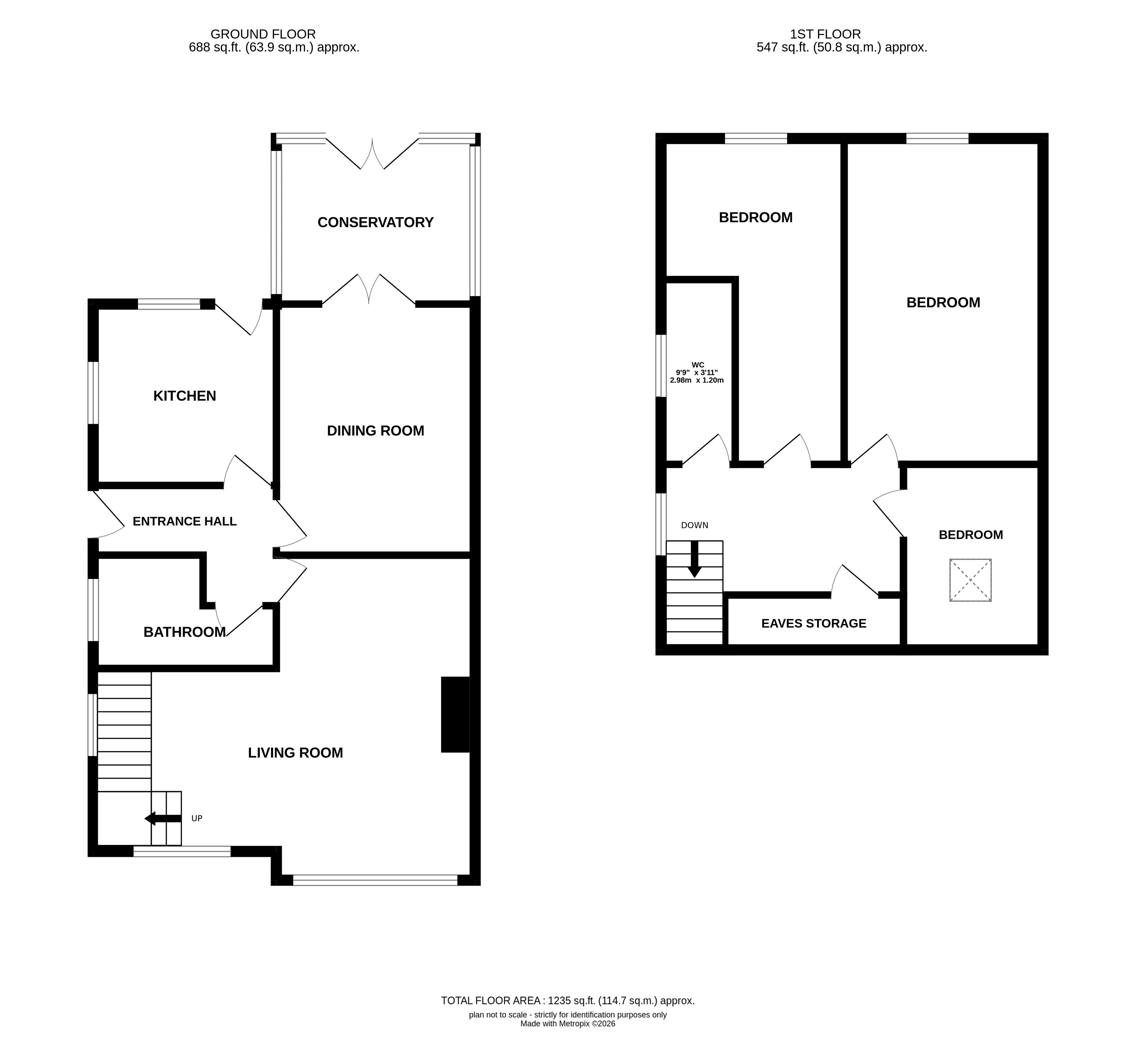 4, Bywell Close, West Yorkshire floorplan