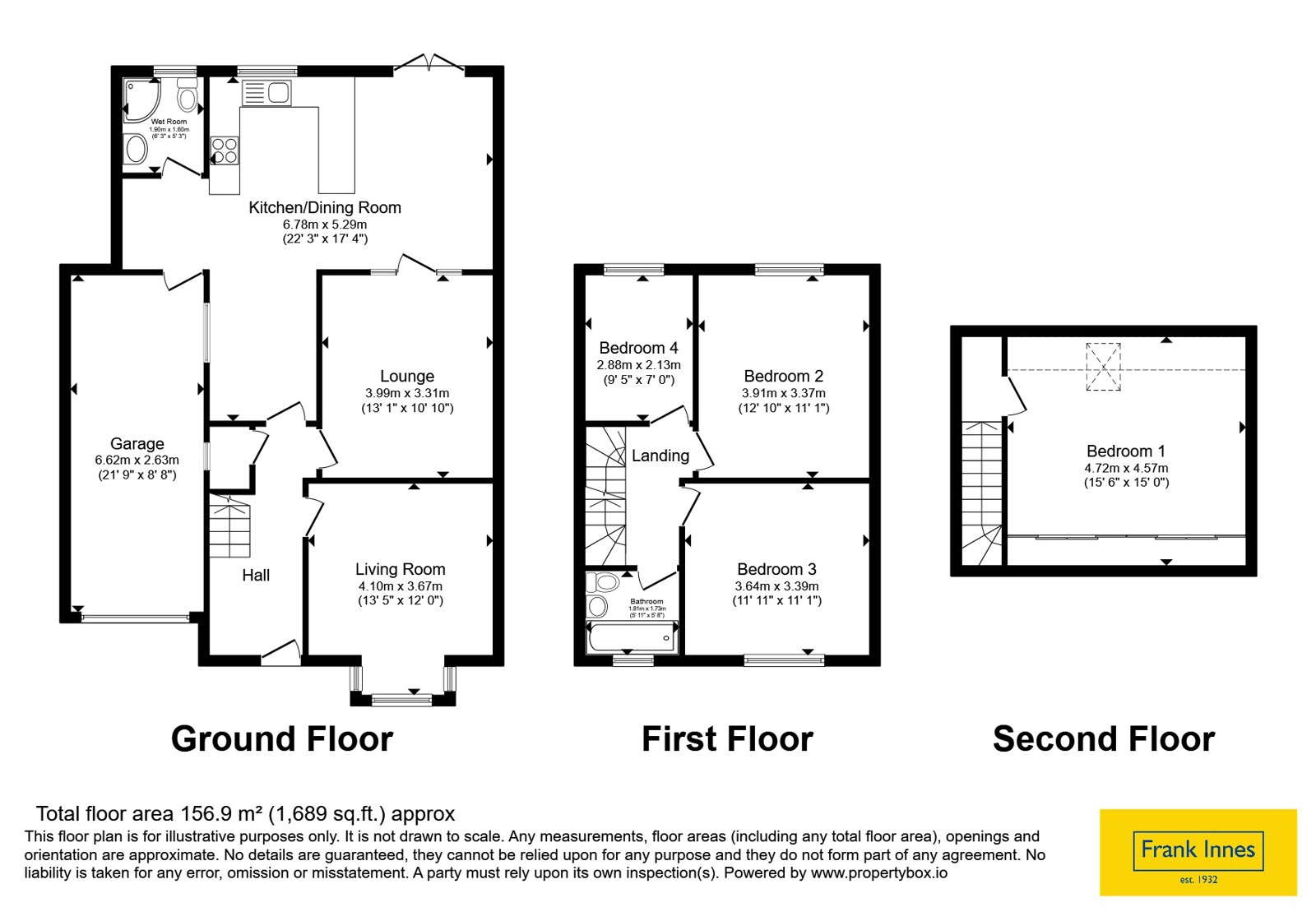 72, Overdale Road, Derbyshire floorplan