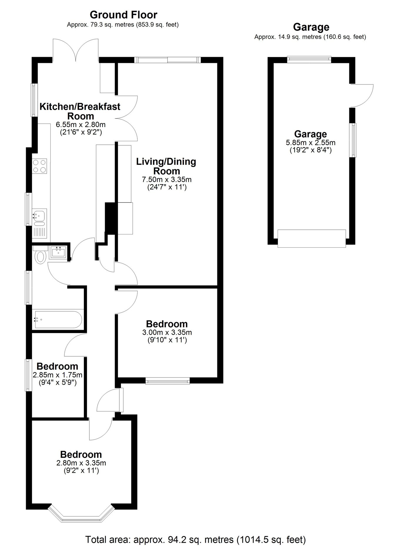 14, Gumbrells Close, Guildford floorplan