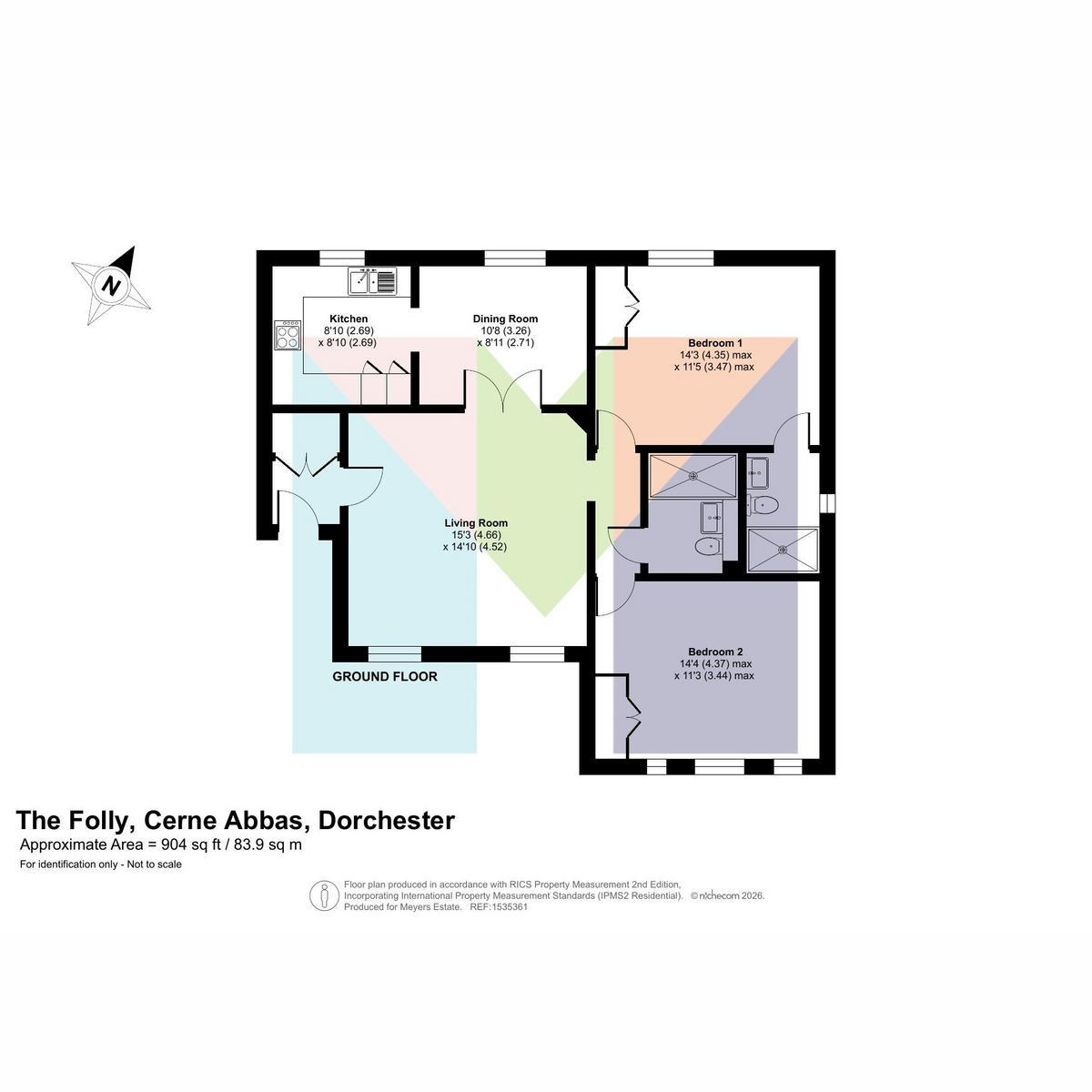 The Folly, Dorchester floorplan
