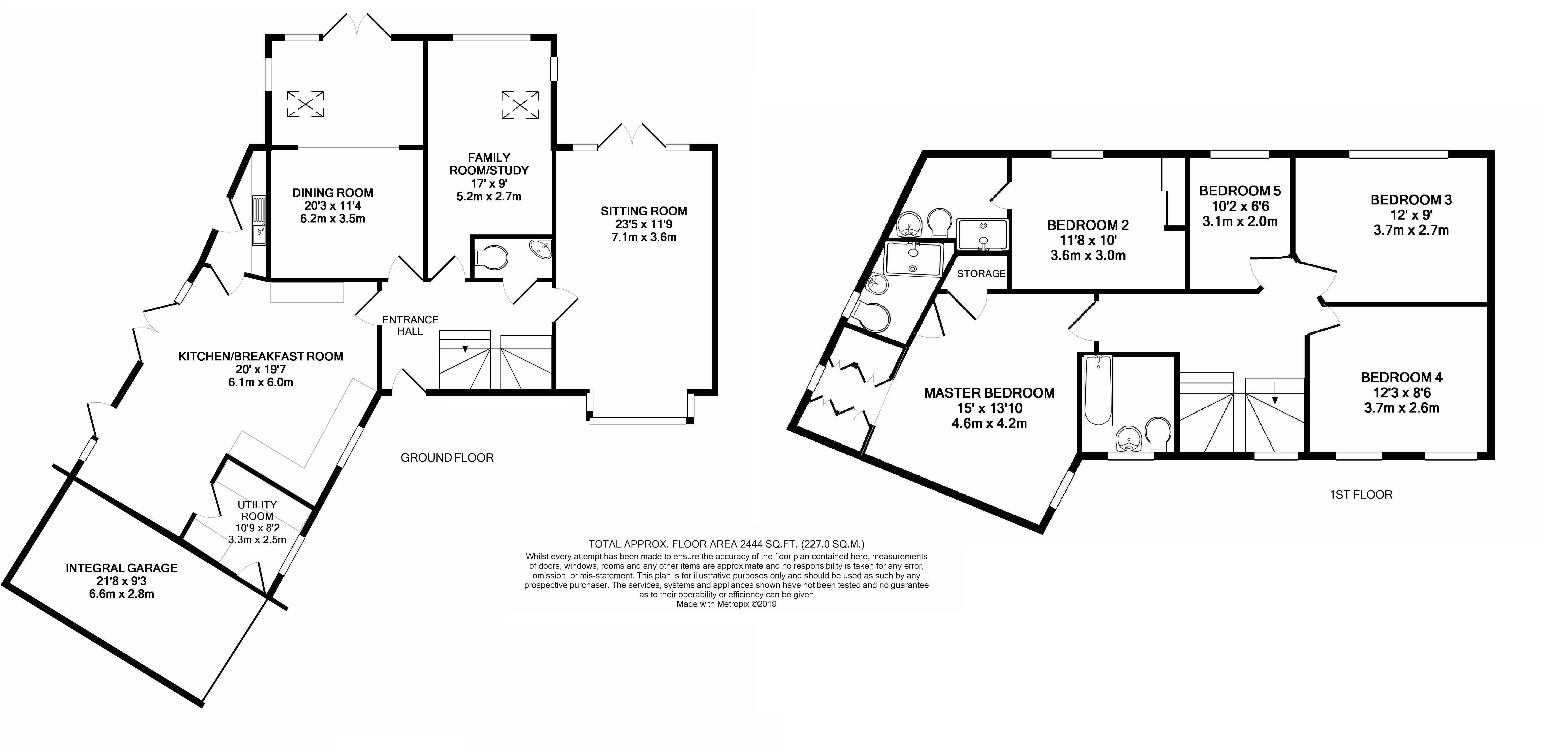 5 Bedrooms Detached house for sale in Pyrford, Surrey GU22