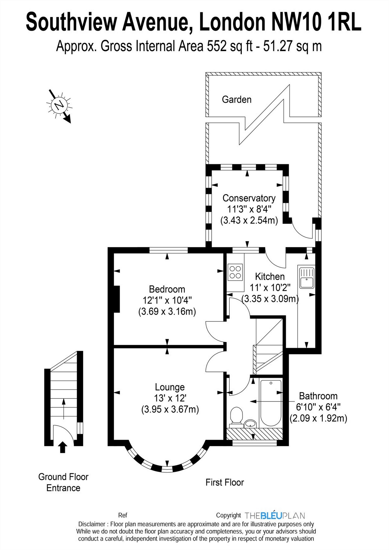 1 Bedrooms Flat to rent in Southview Avenue, Neasden, London NW10