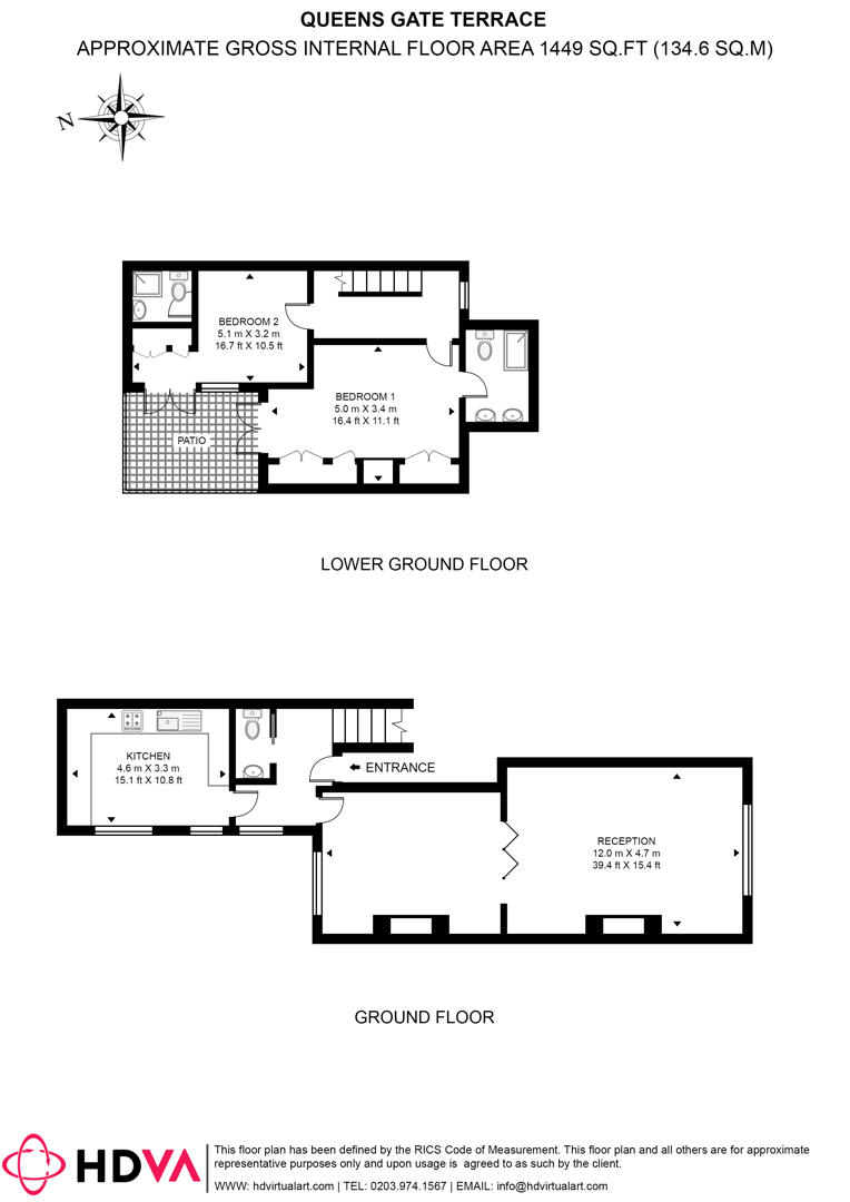 Flat 2, 30, Queen's Gate Terrace, London floorplan