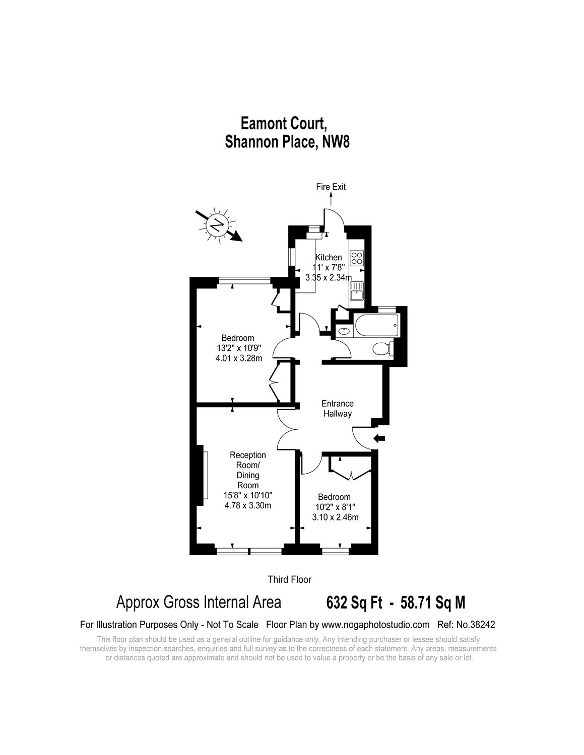 2 Bedrooms  to rent in Eamont Court, Shannon Place, London NW8