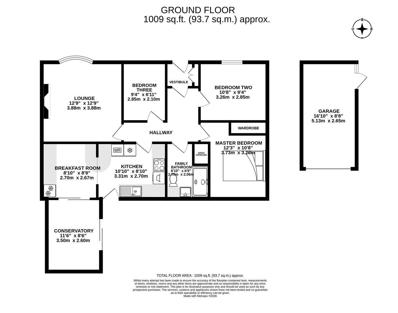14, Ashfields, Leyland floorplan