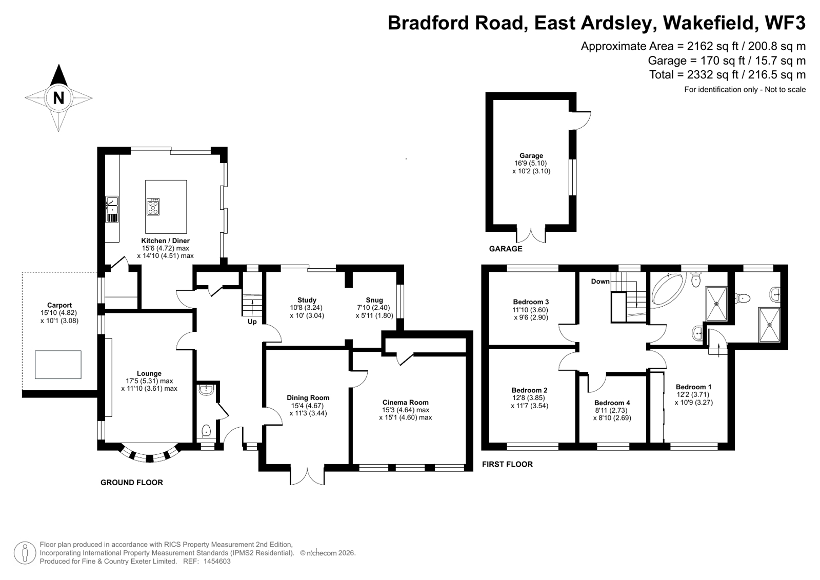 94, Bradford Road, Wakefield floorplan
