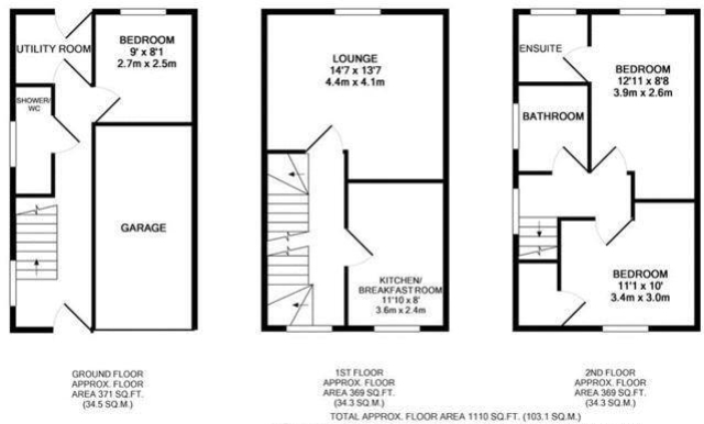 2, Prospect Place, Durham floorplan
