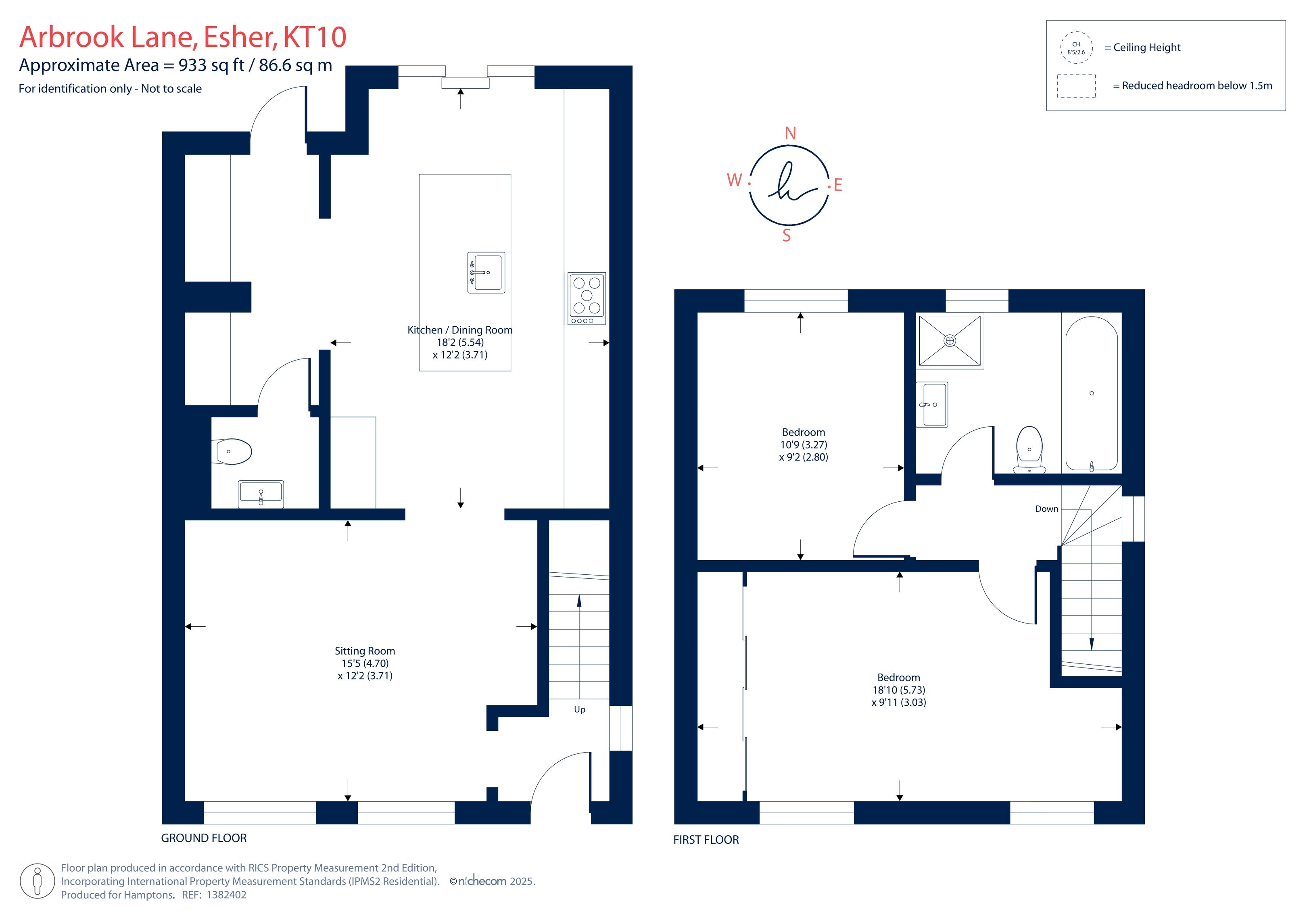 18, Arbrook Lane, Esher floorplan