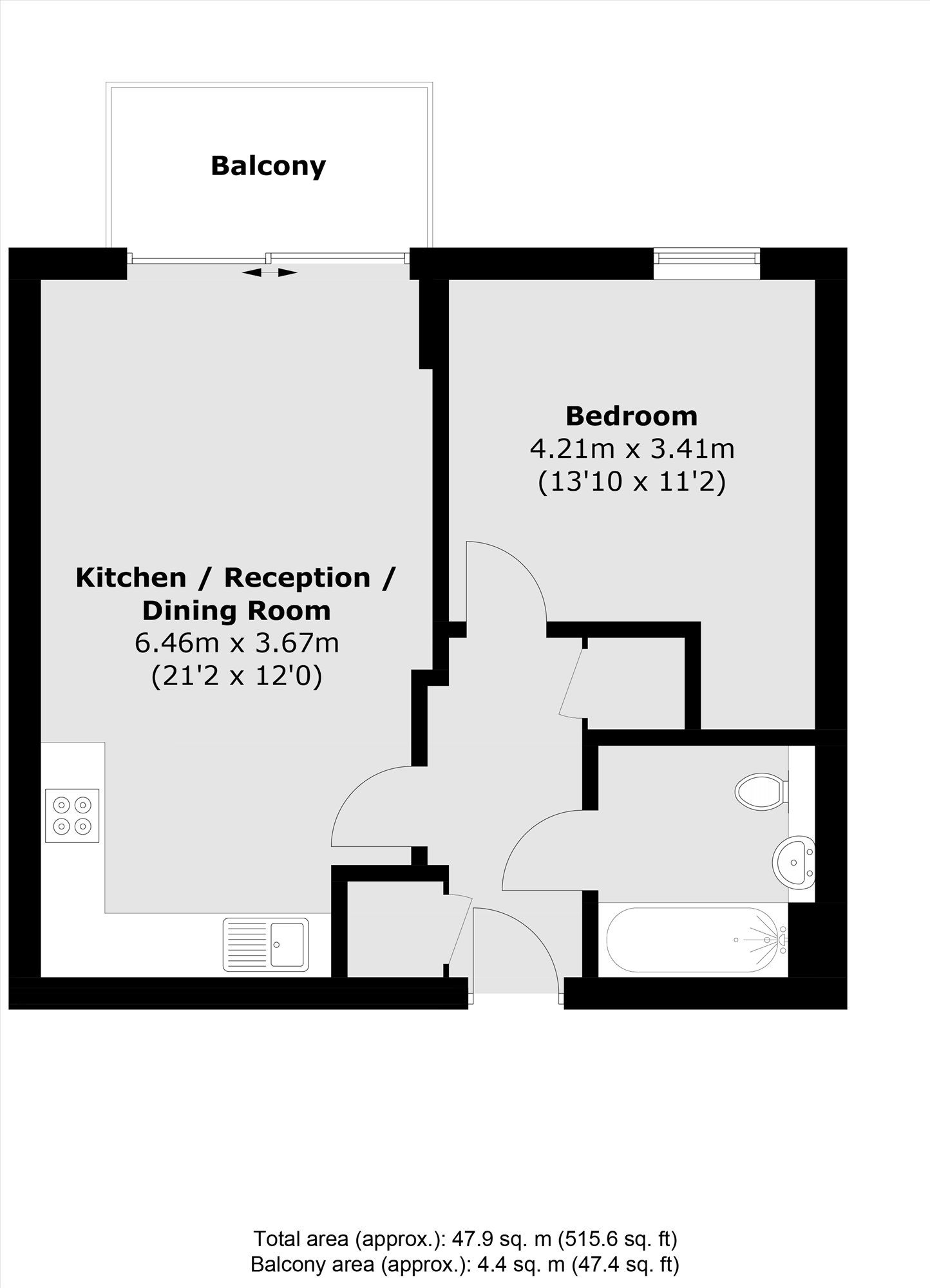 Apartment 205, Laval House, Ealing Road, Brentford floorplan