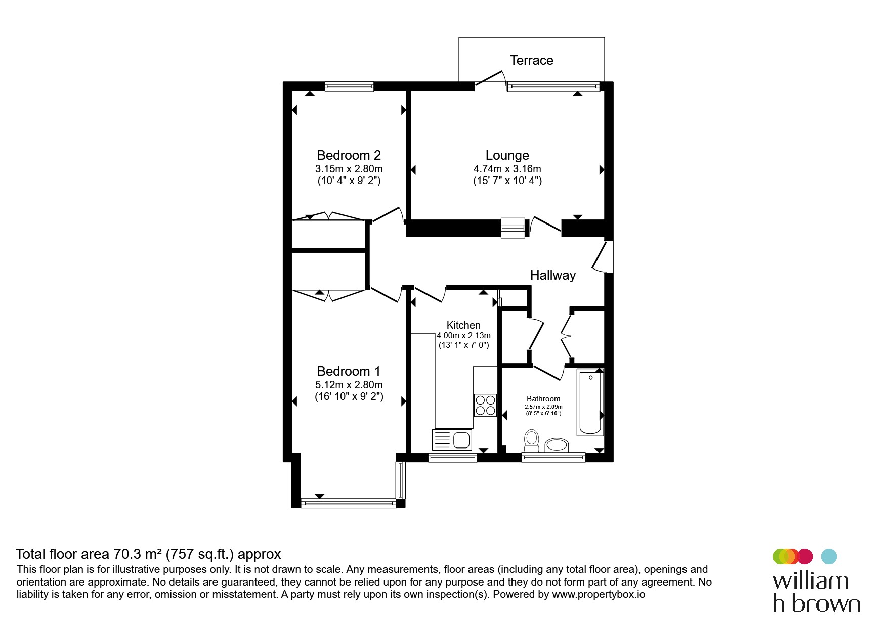 8, Cranbourne Court, Ingleside Drive, Stevenage floorplan