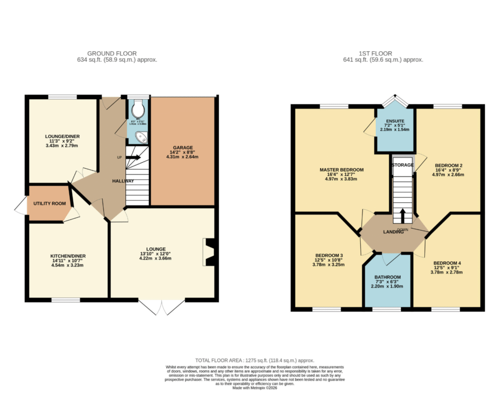 14, Callow Close, Bacup floorplan