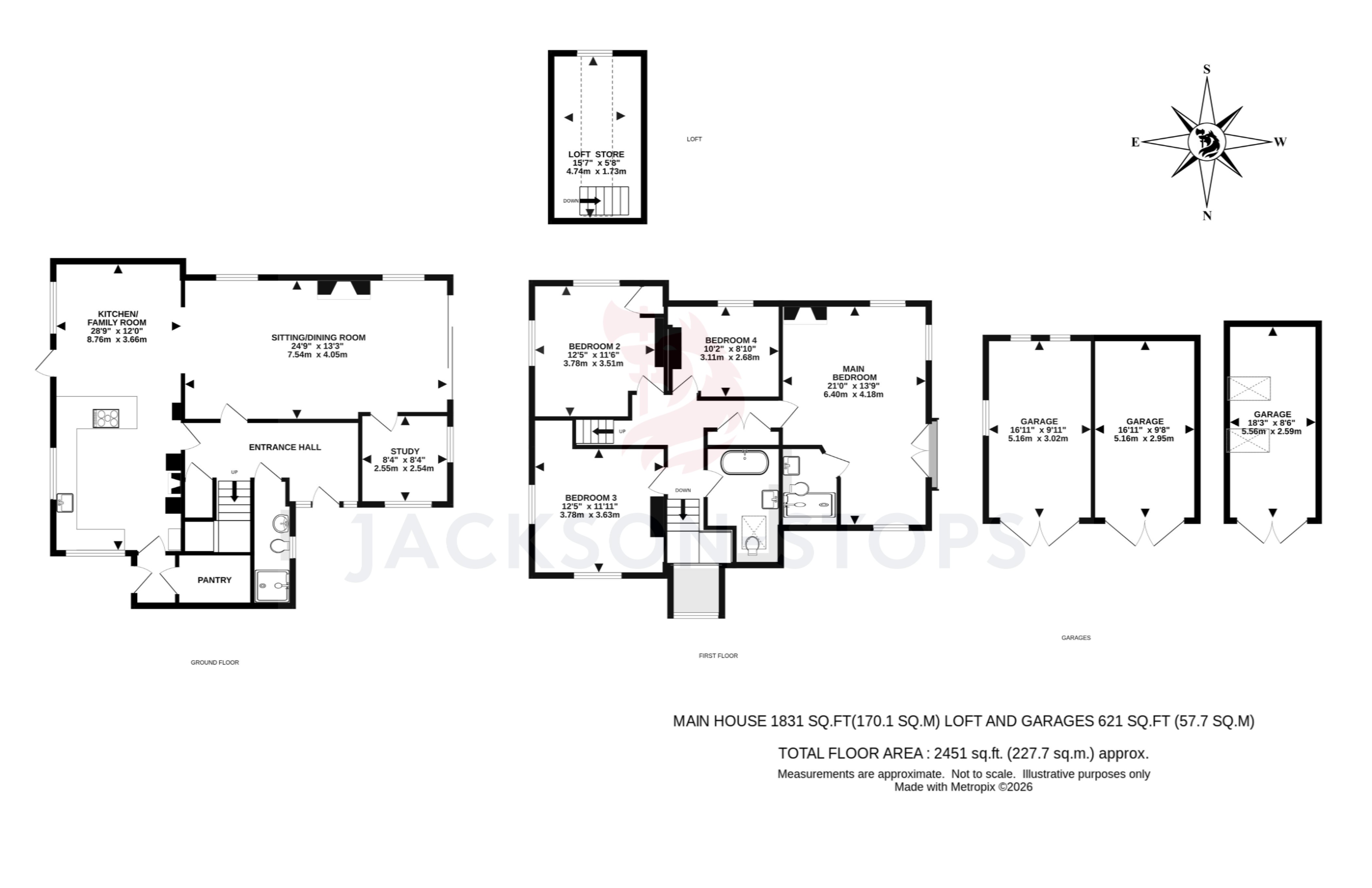 Ashfield,, Mill Road, Dorking floorplan
