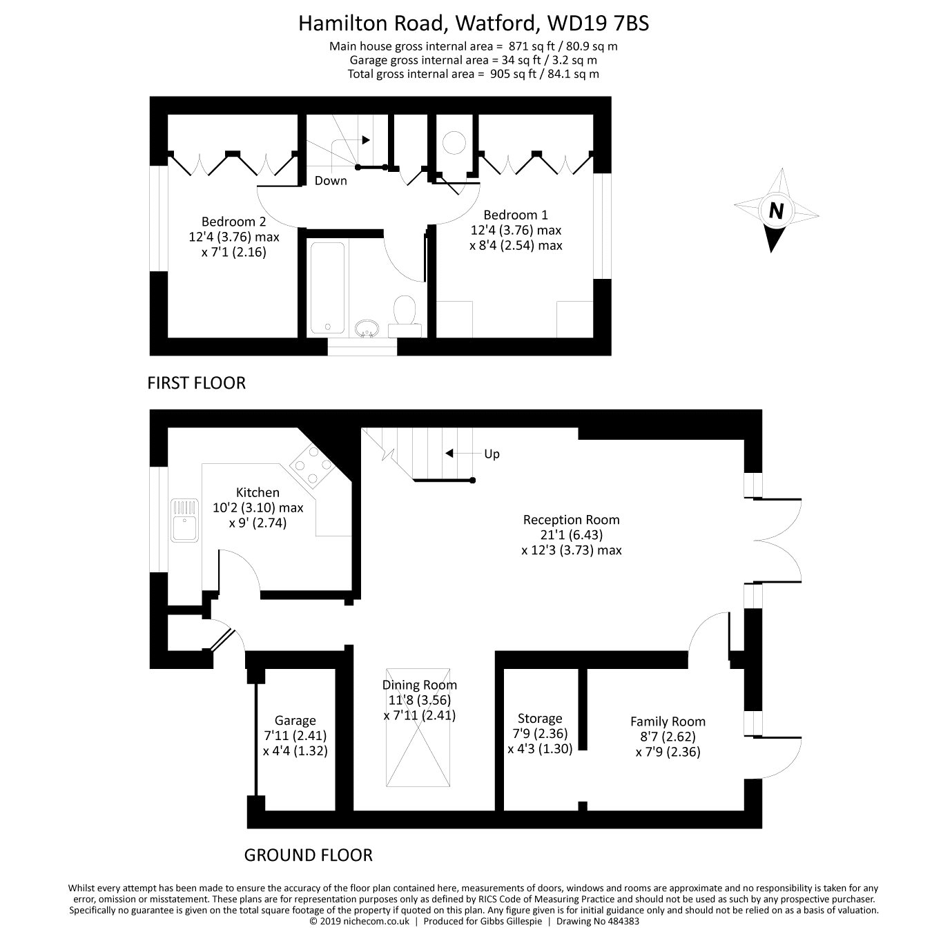 2 Bedrooms End terrace house for sale in Hamilton Road, Watford, Hertfordshire WD19