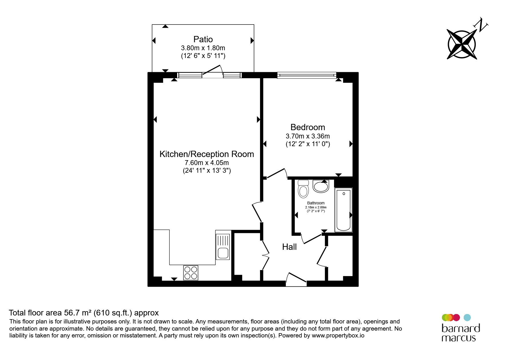 Flat 2, Scarlet House, 17, Thimble Crescent, Wallington floorplan