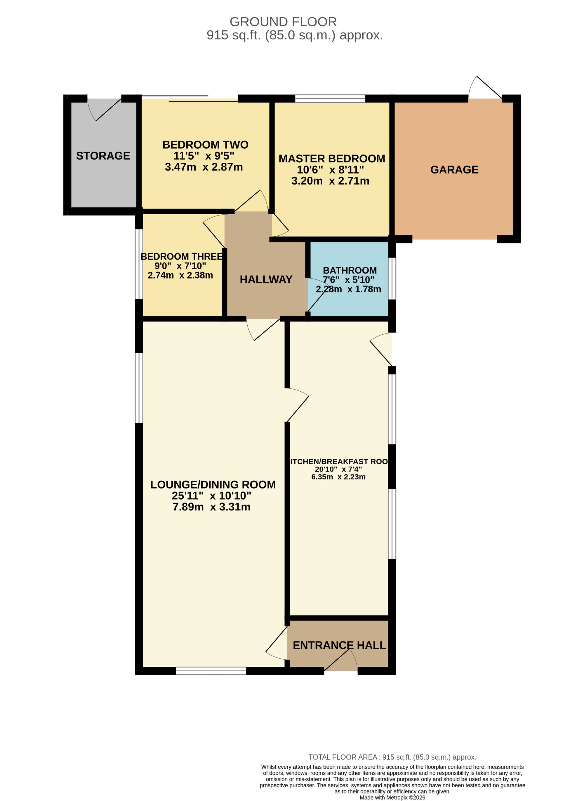 55 Laburnum Park, Bolton floorplan