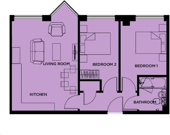 2 Bedrooms Flat to rent in High Street, Bracknell RG12