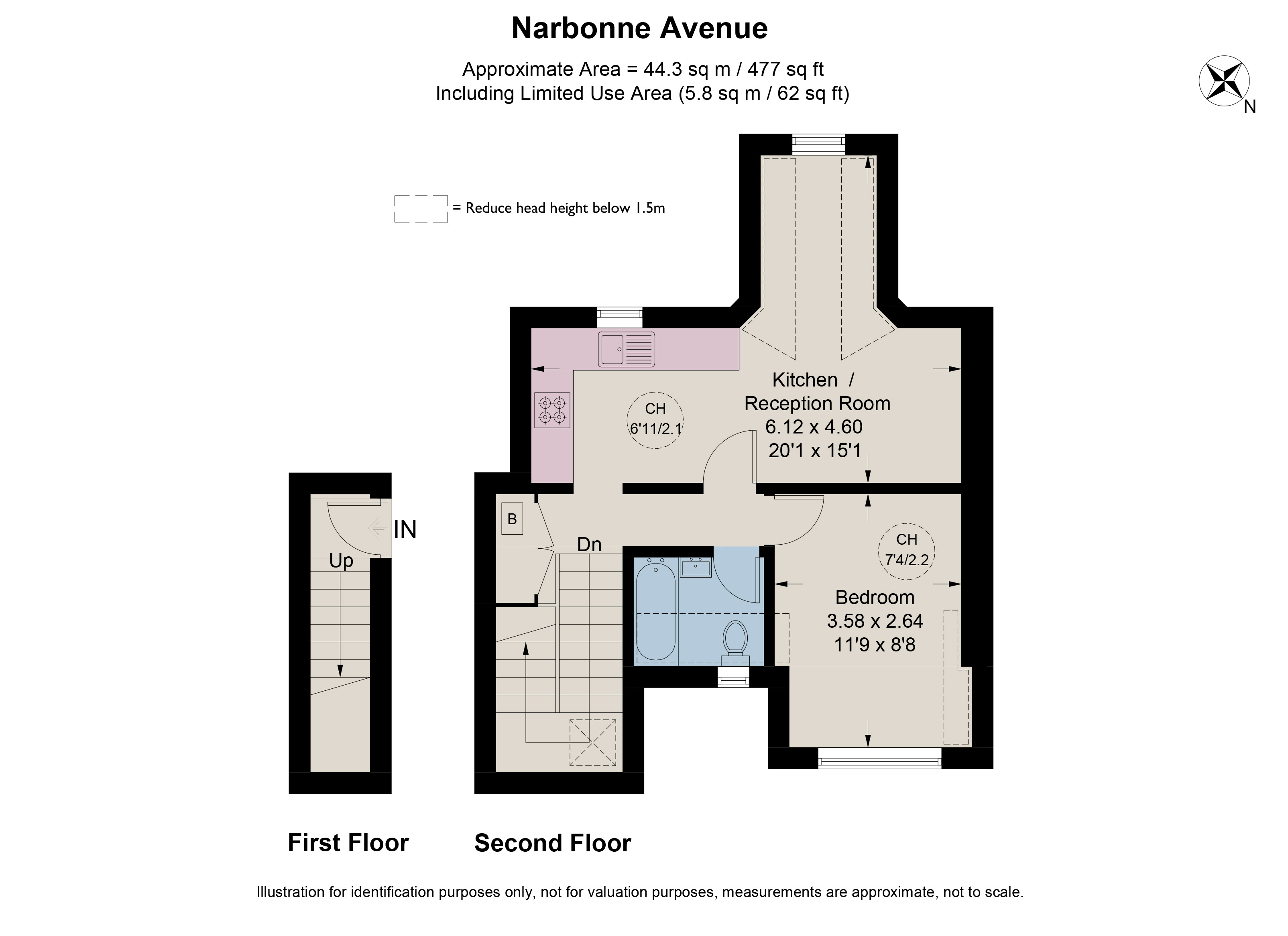 Flat 4, 69, Narbonne Avenue, London floorplan