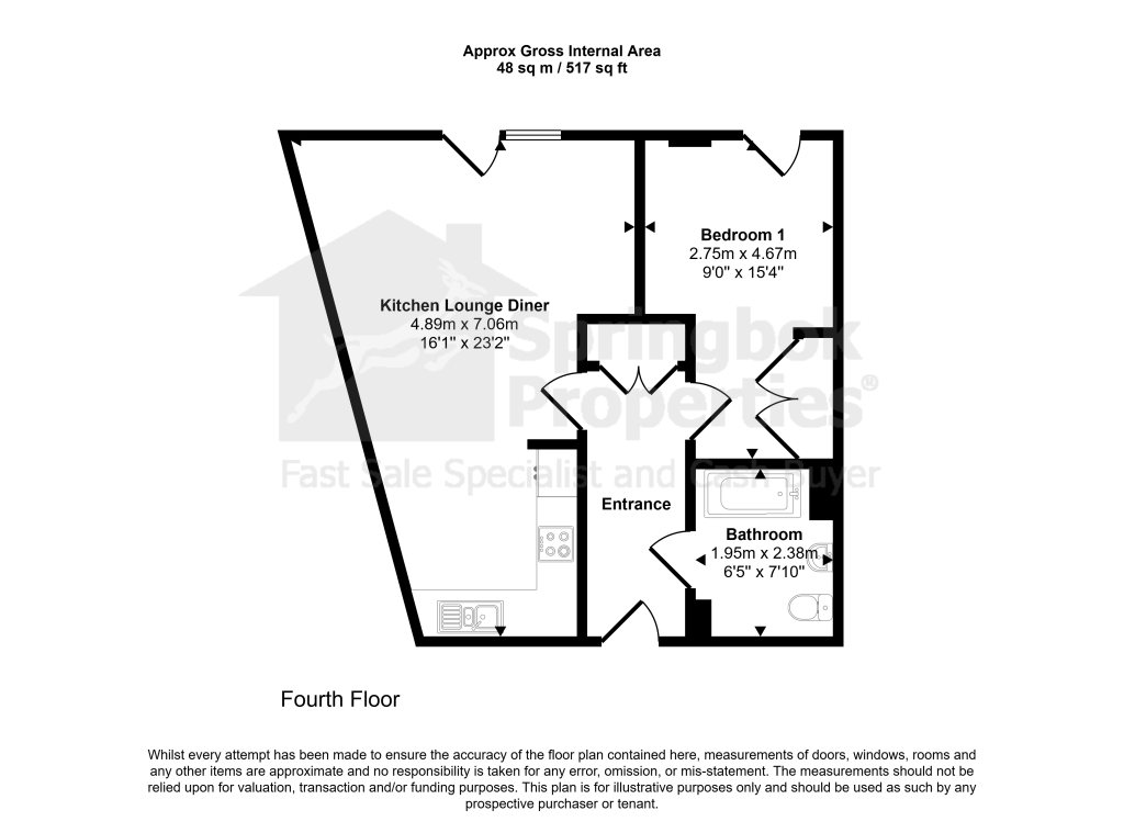 Flat 60, Arthaus Apartments, 205, Richmond Road, London floorplan
