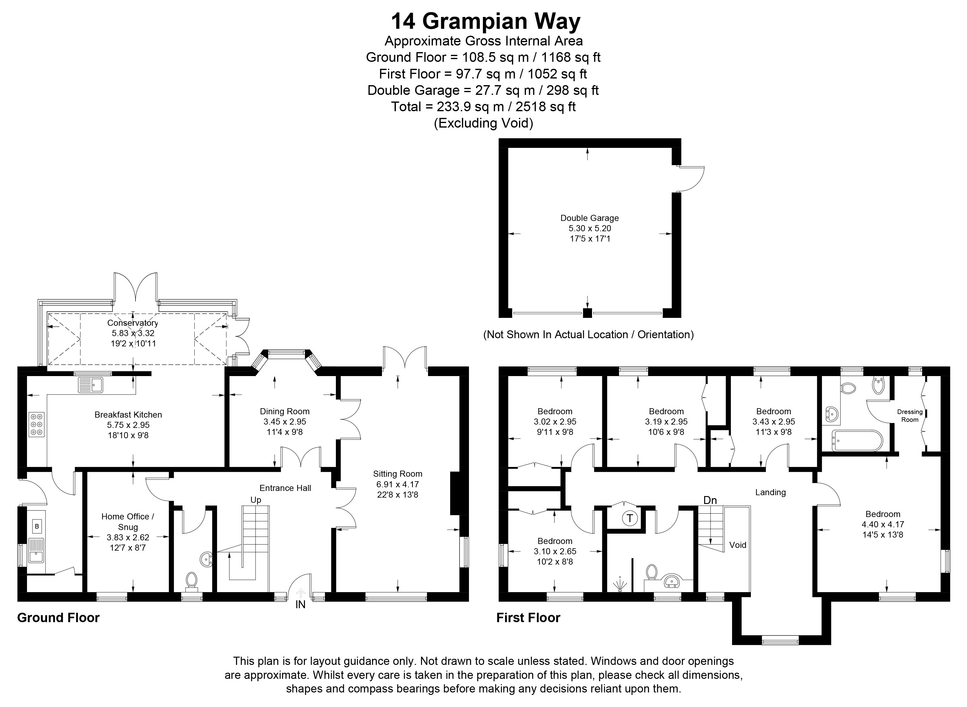 14, Grampian Close, Lincolnshire floorplan