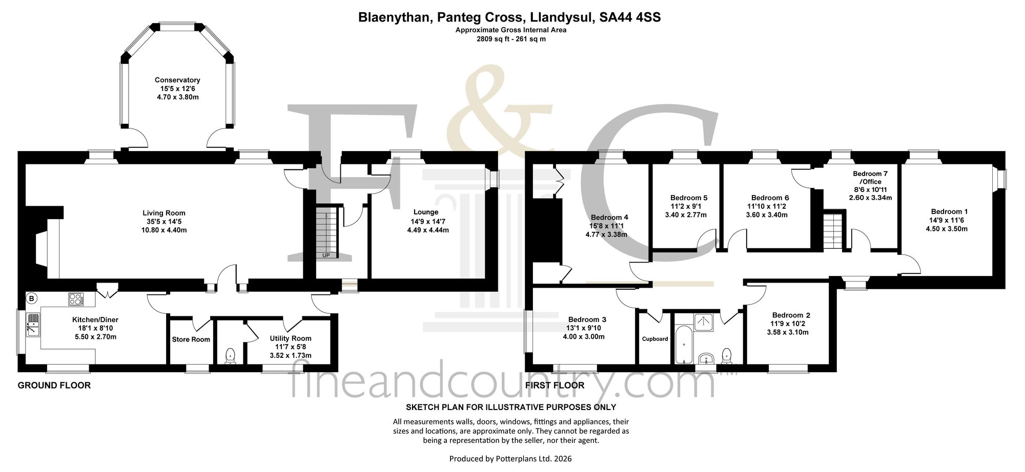 Blaenythan, Llandysul floorplan