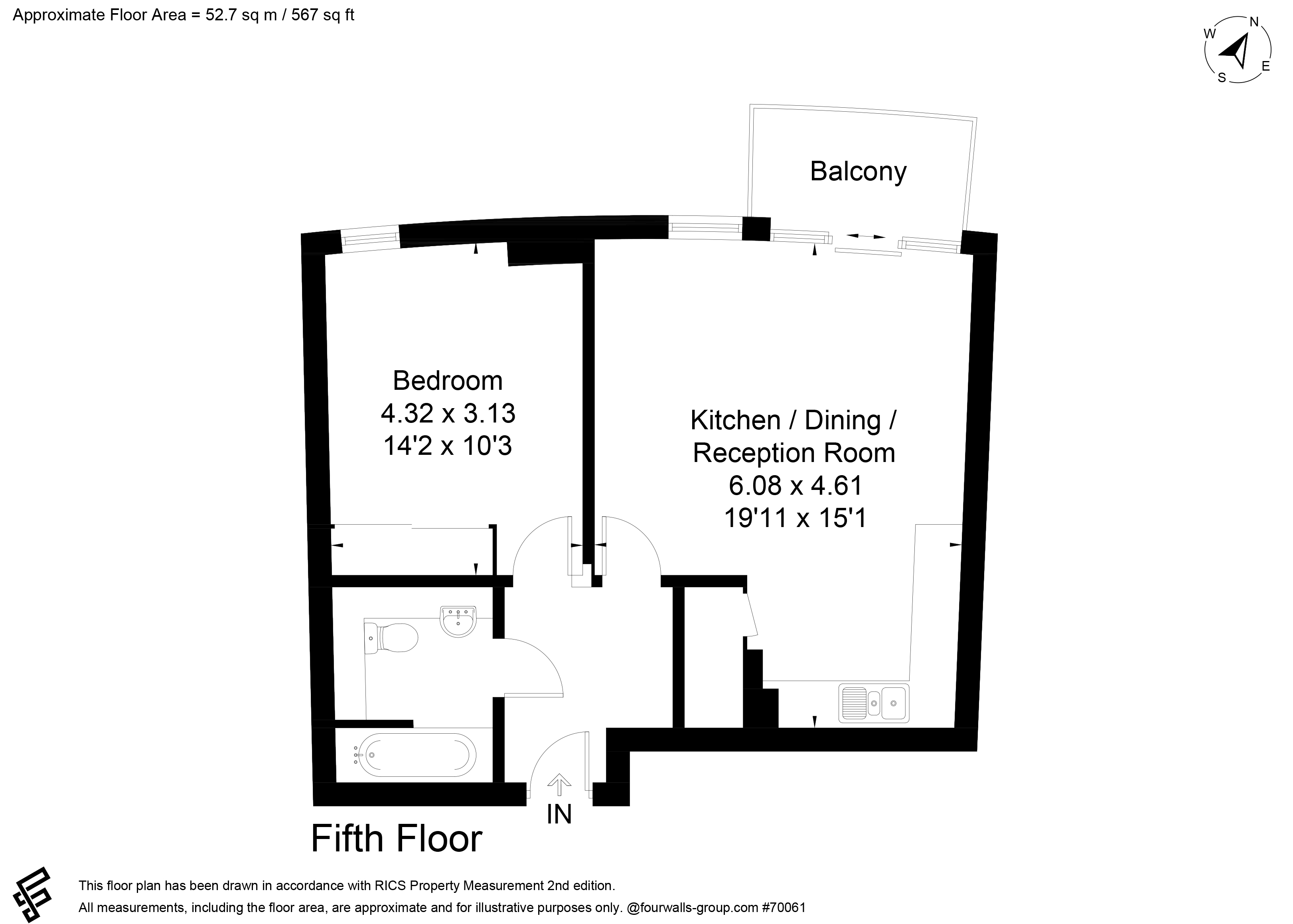 81,, Montreal House, London floorplan