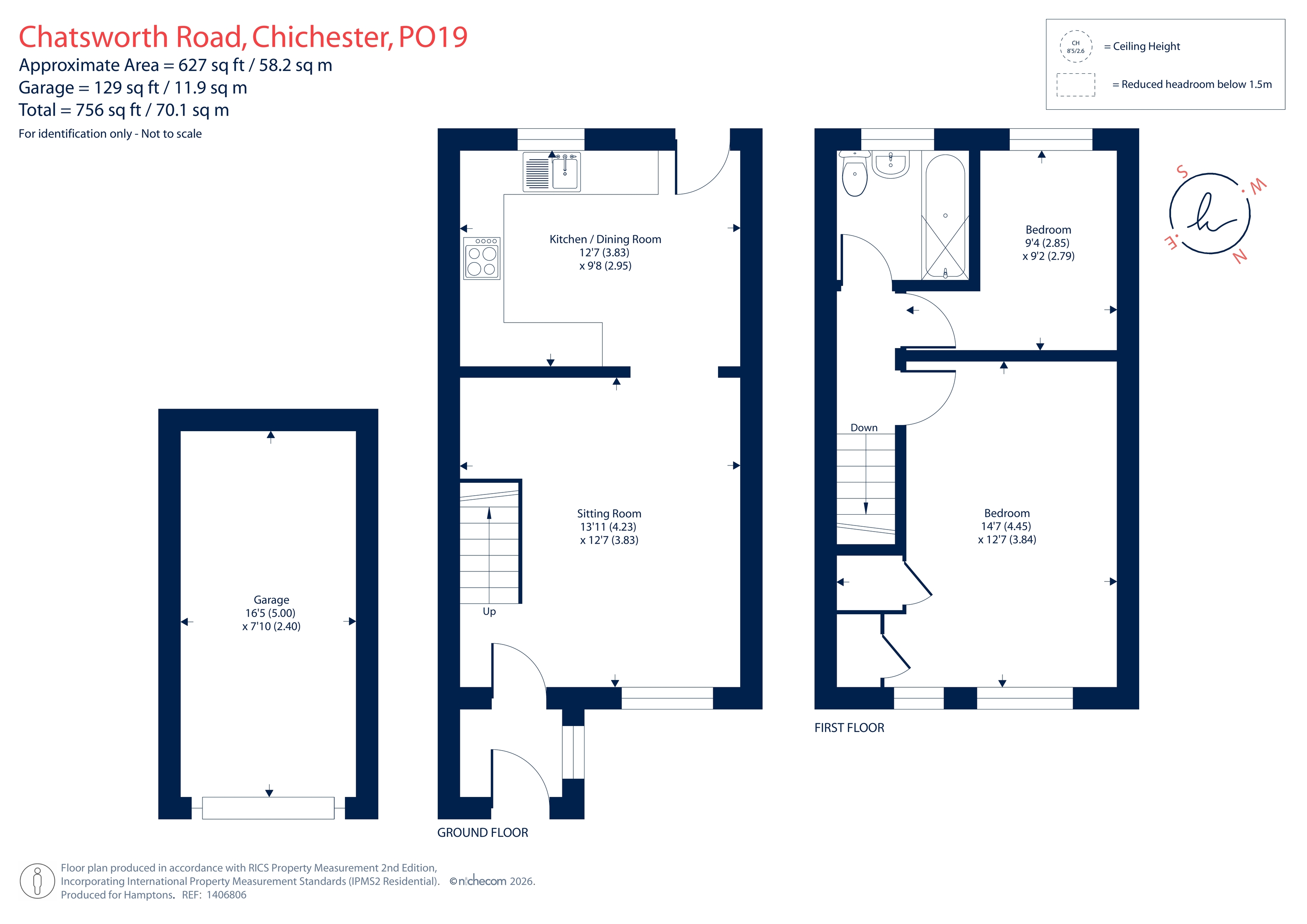 50, Chatsworth Road, Chichester floorplan