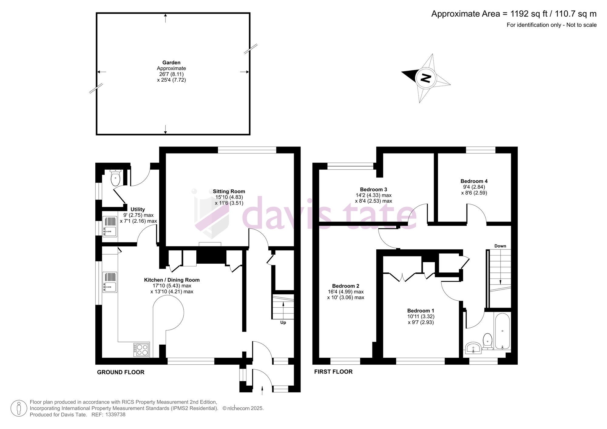 2, Field Gardens, Wantage floorplan