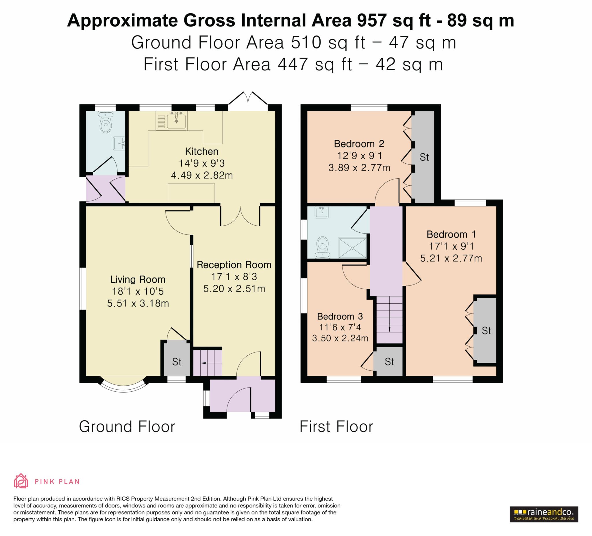 87, Crawford Road, Hatfield floorplan
