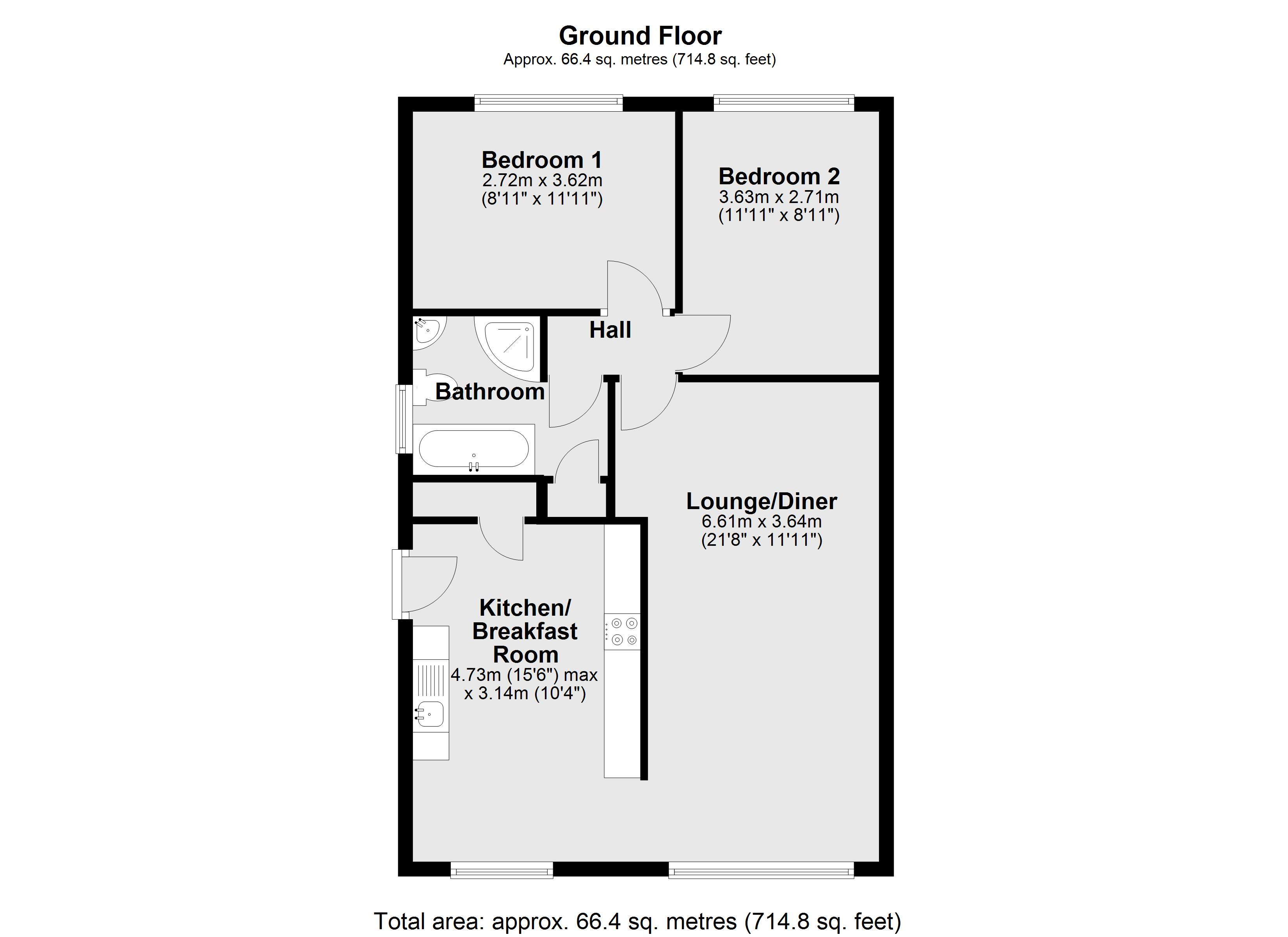 1, Bradbury Avenue, Lincoln floorplan