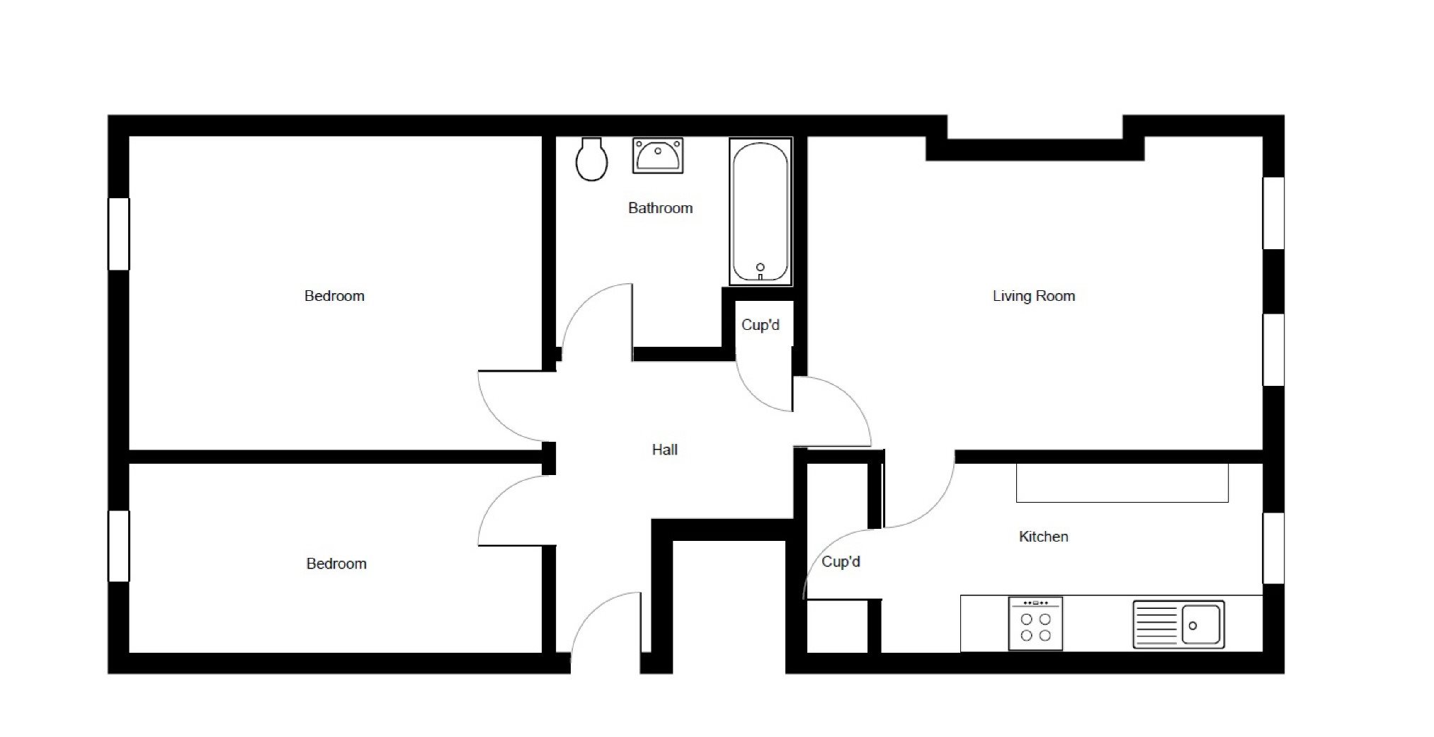 10 Hollywood Court, Royal Crescent, Margate floorplan