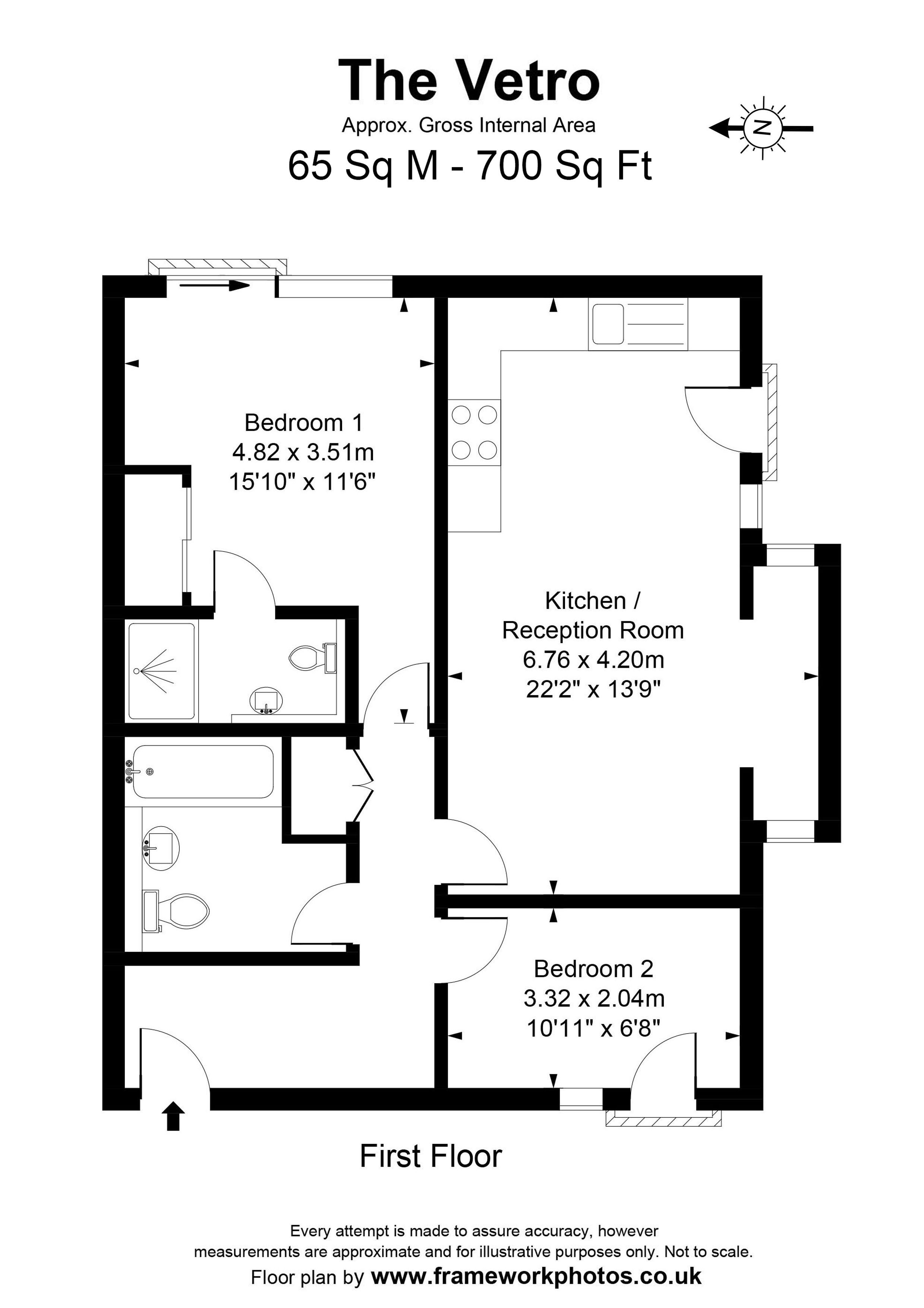 5 The Vetro, Lower Mortlake Road, Richmond floorplan