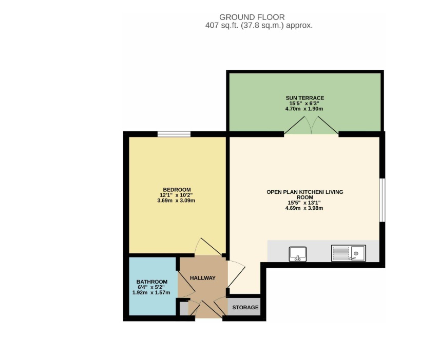 Flat 48 Exton Gardens, 70 Knyveton Road, Bournemouth floorplan
