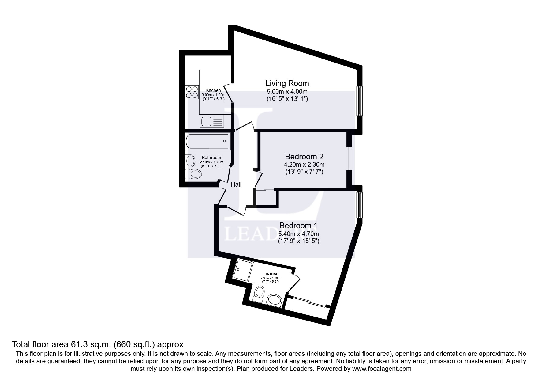 Flat 17 Niche Place, 6, Brook Road, Redhill floorplan