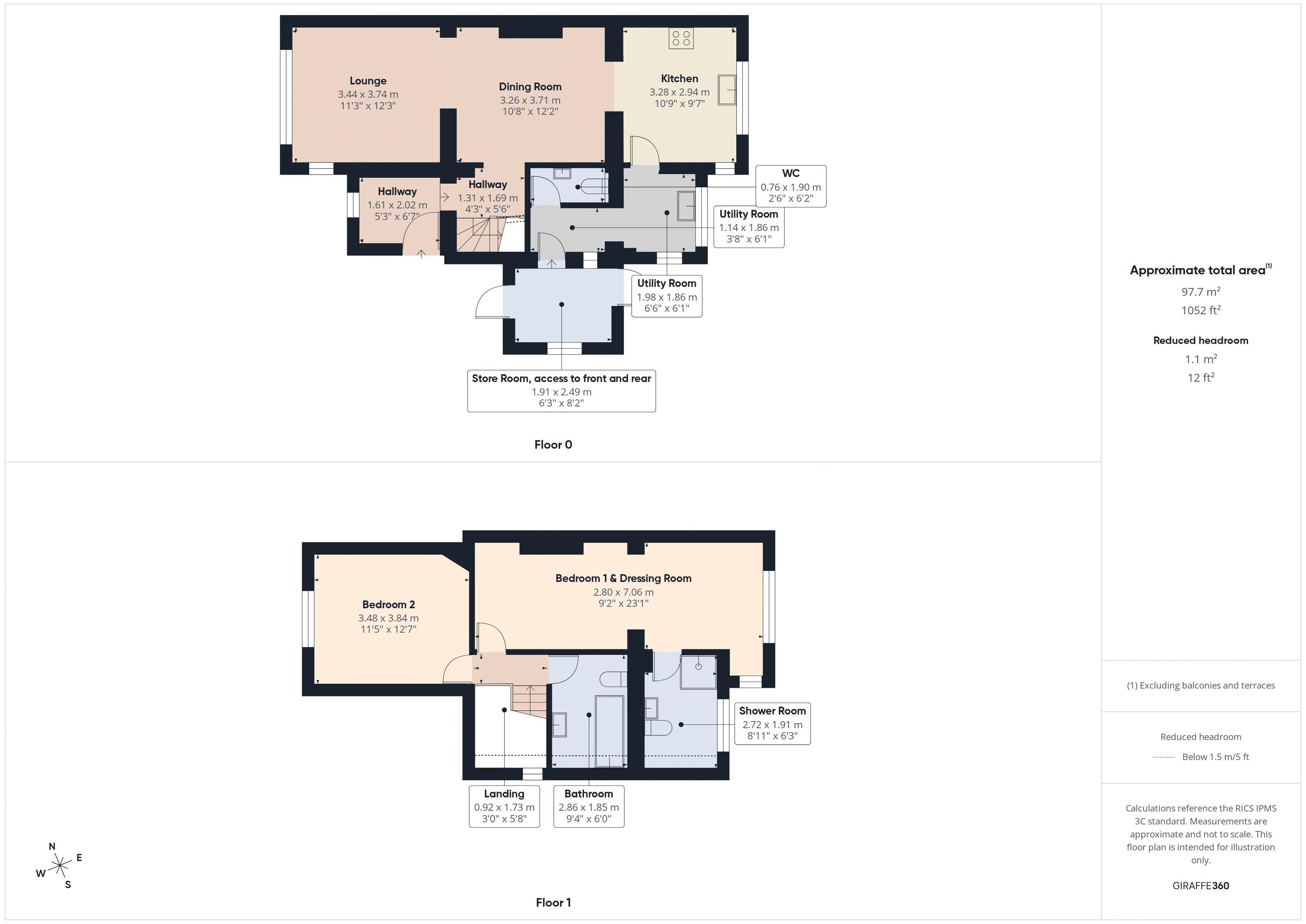 3, Oak Road, Caterham floorplan