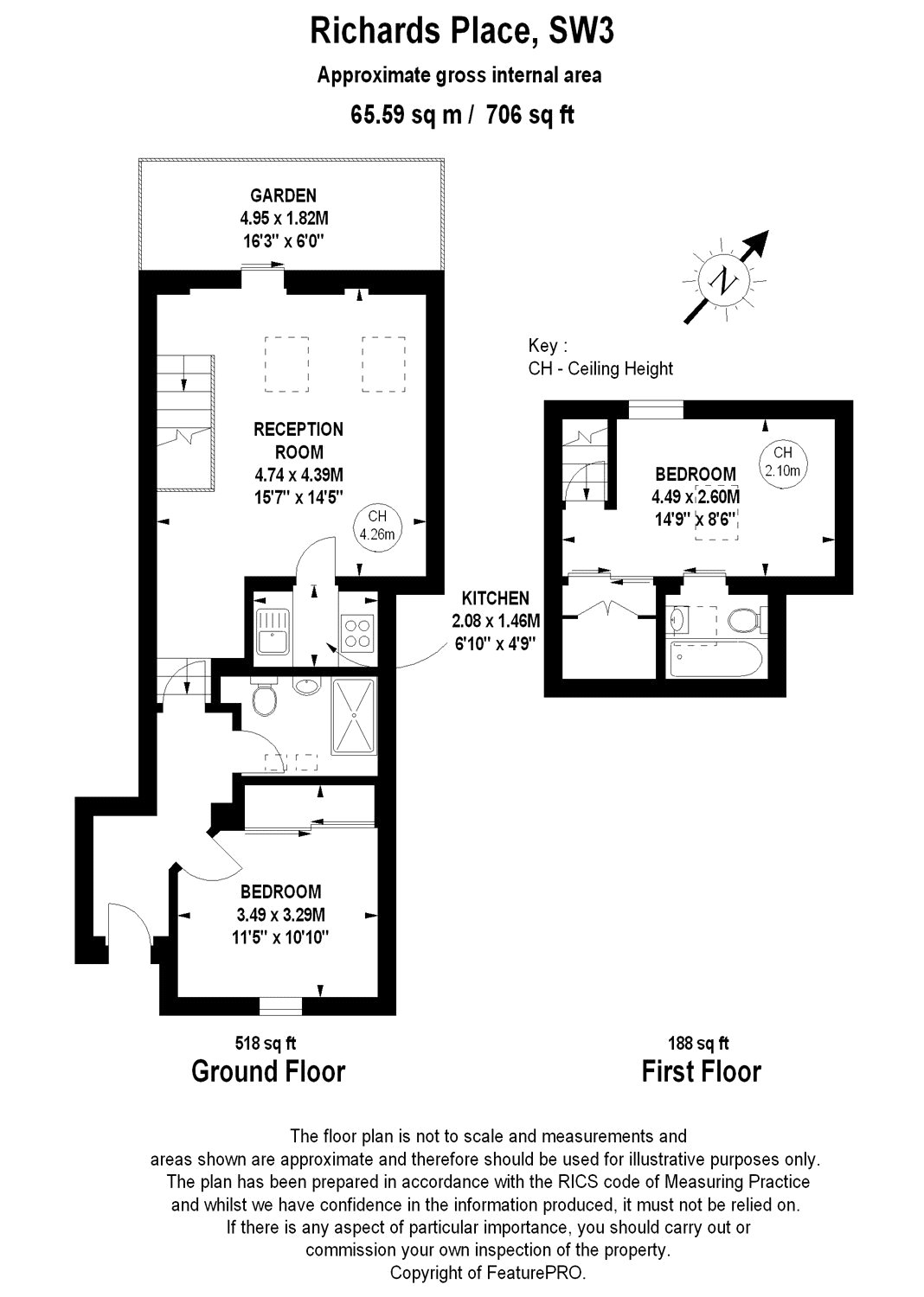 2 Bedrooms  to rent in Richards Place, London SW3