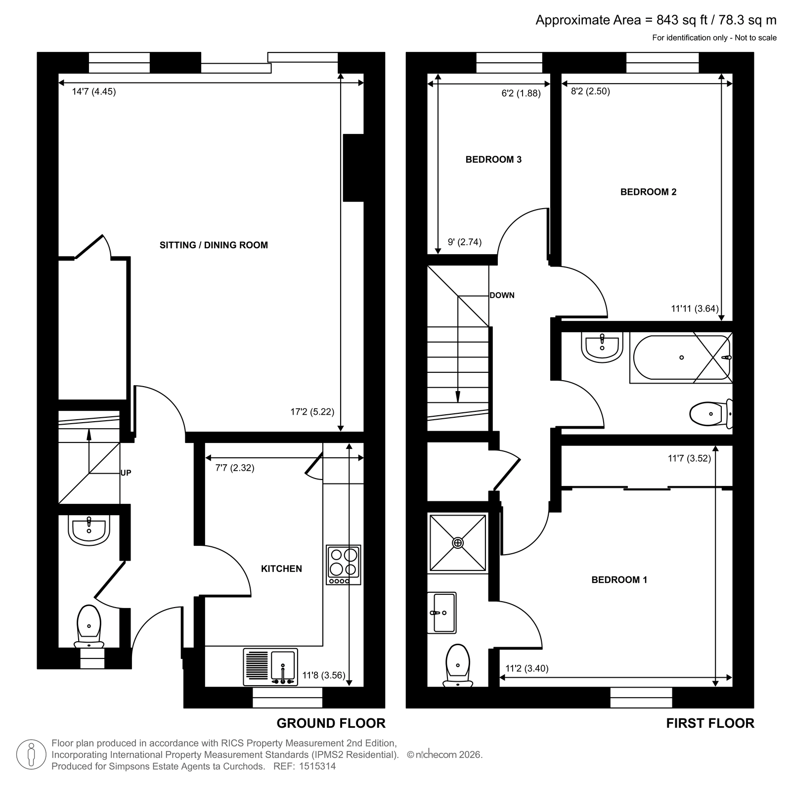12, Rowley Close, Pyrford floorplan