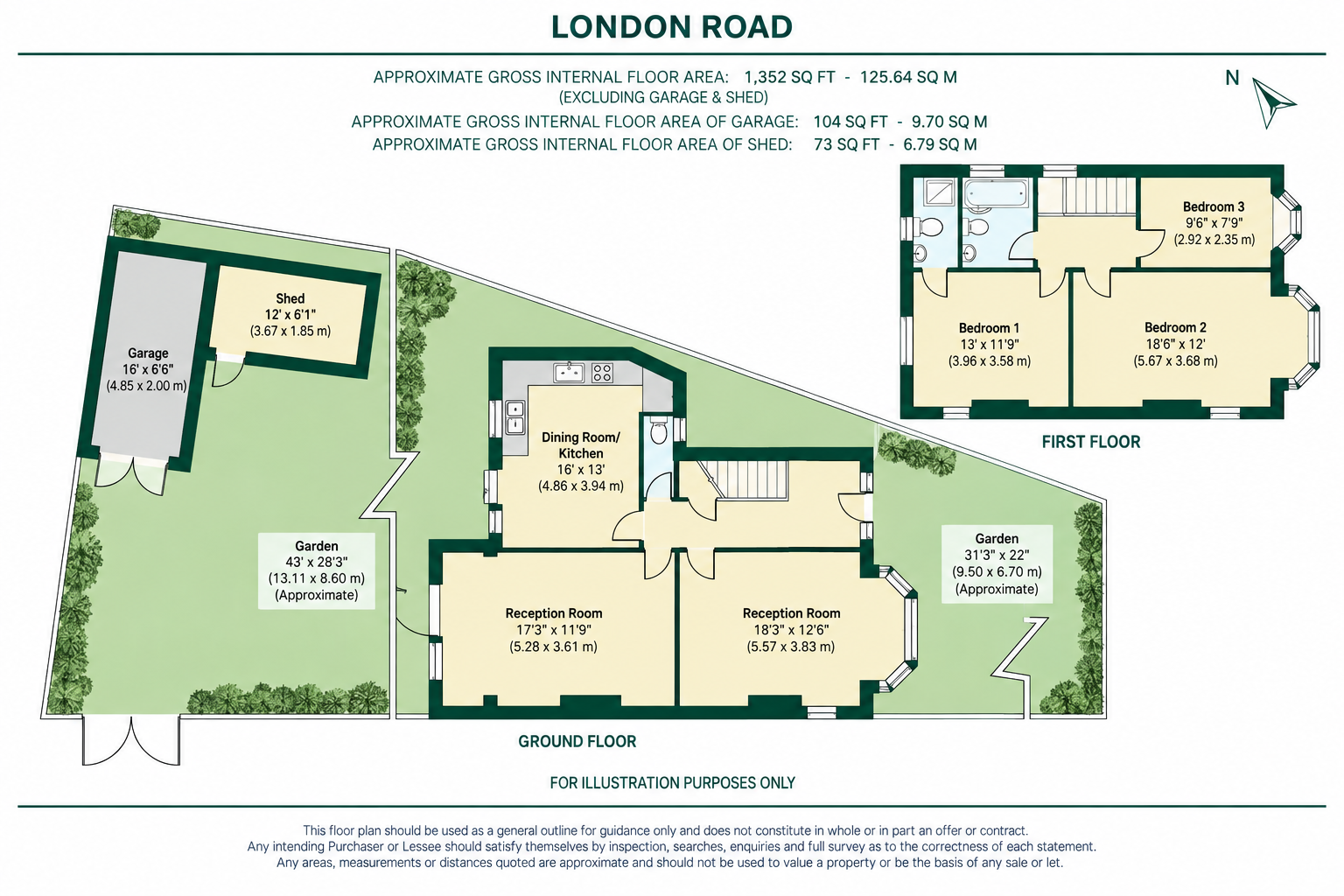 142, London Road, Morden floorplan