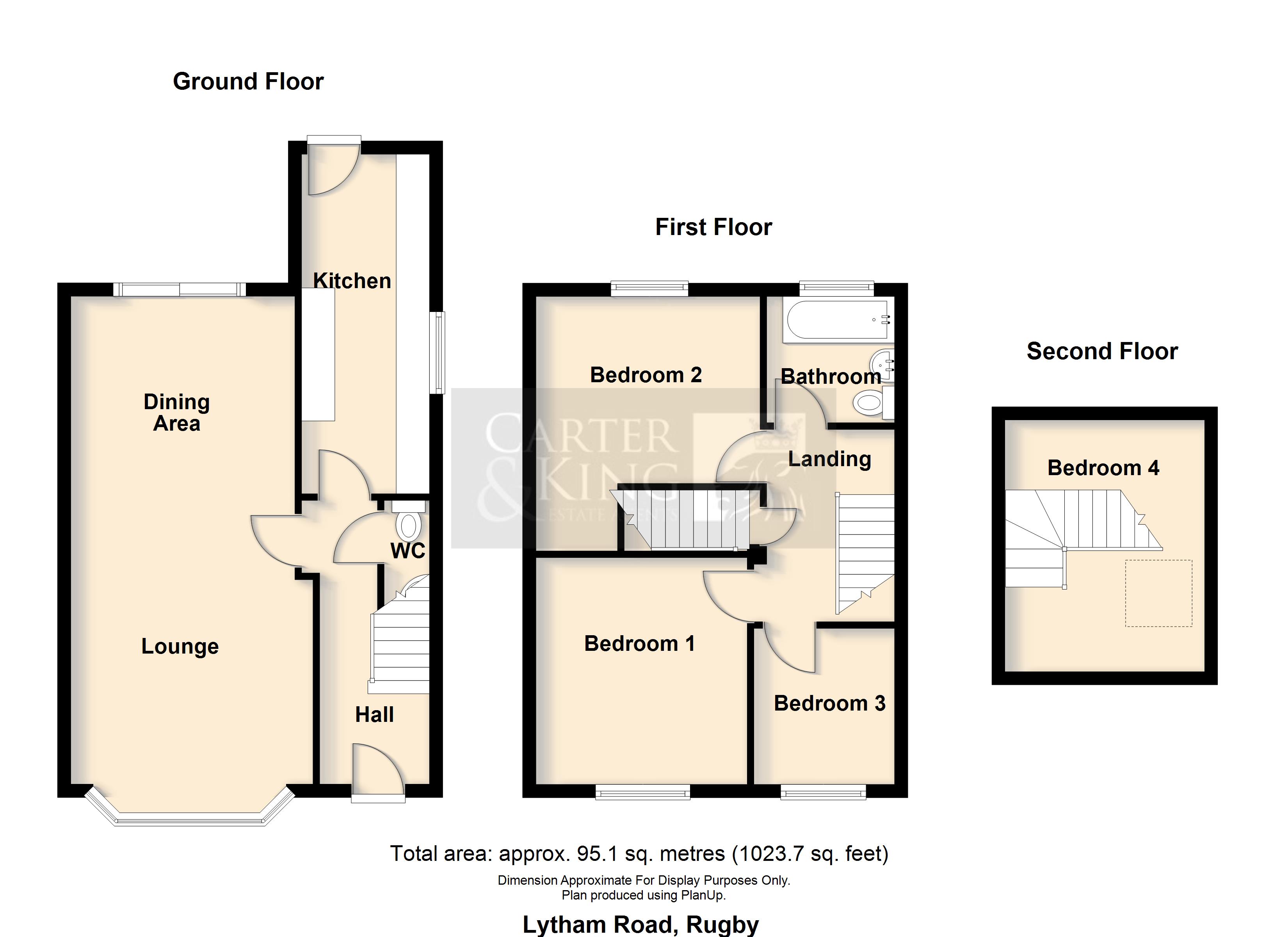 29, Lytham Road, Warwickshire, CV22 7PG floorplan